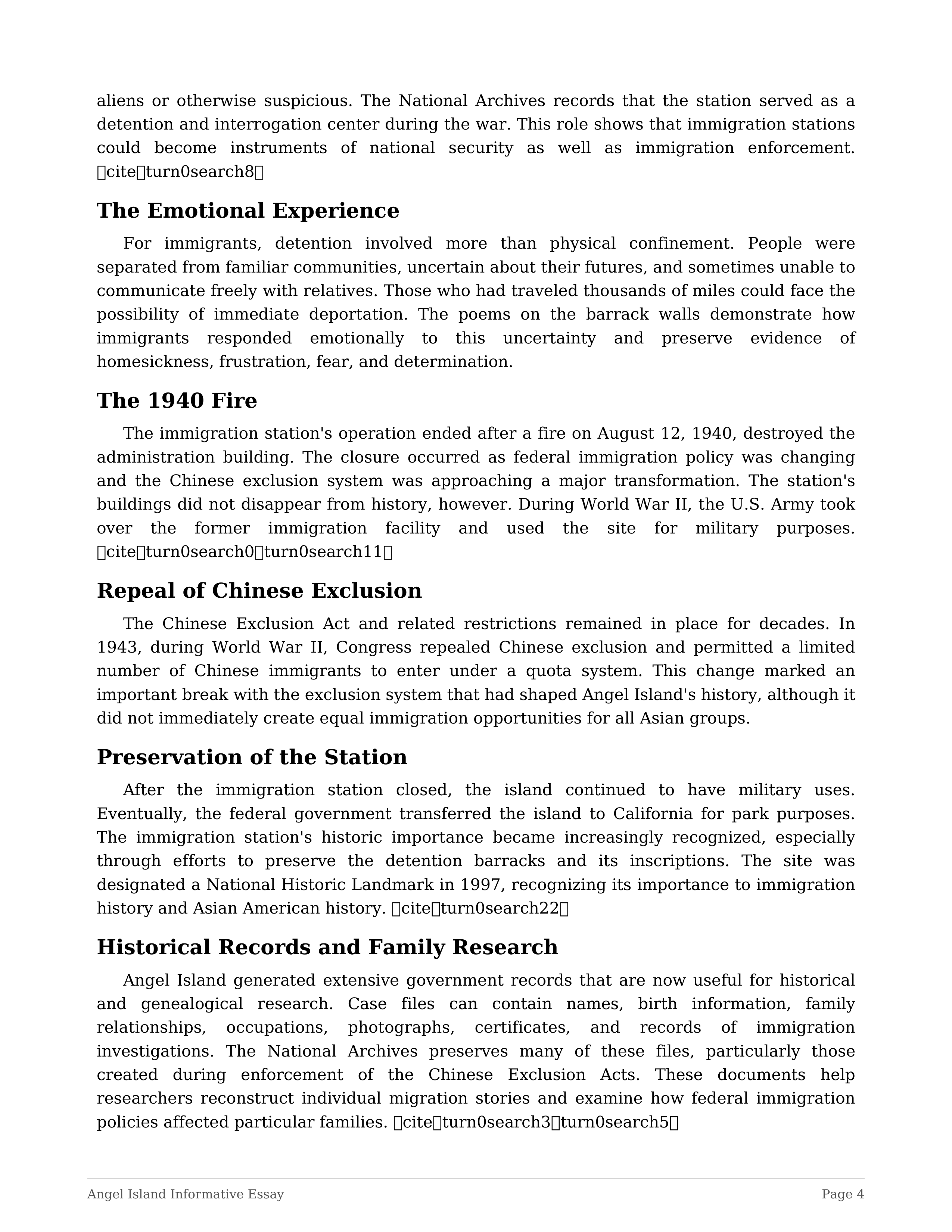 Angel Island Informative Essay — page 4