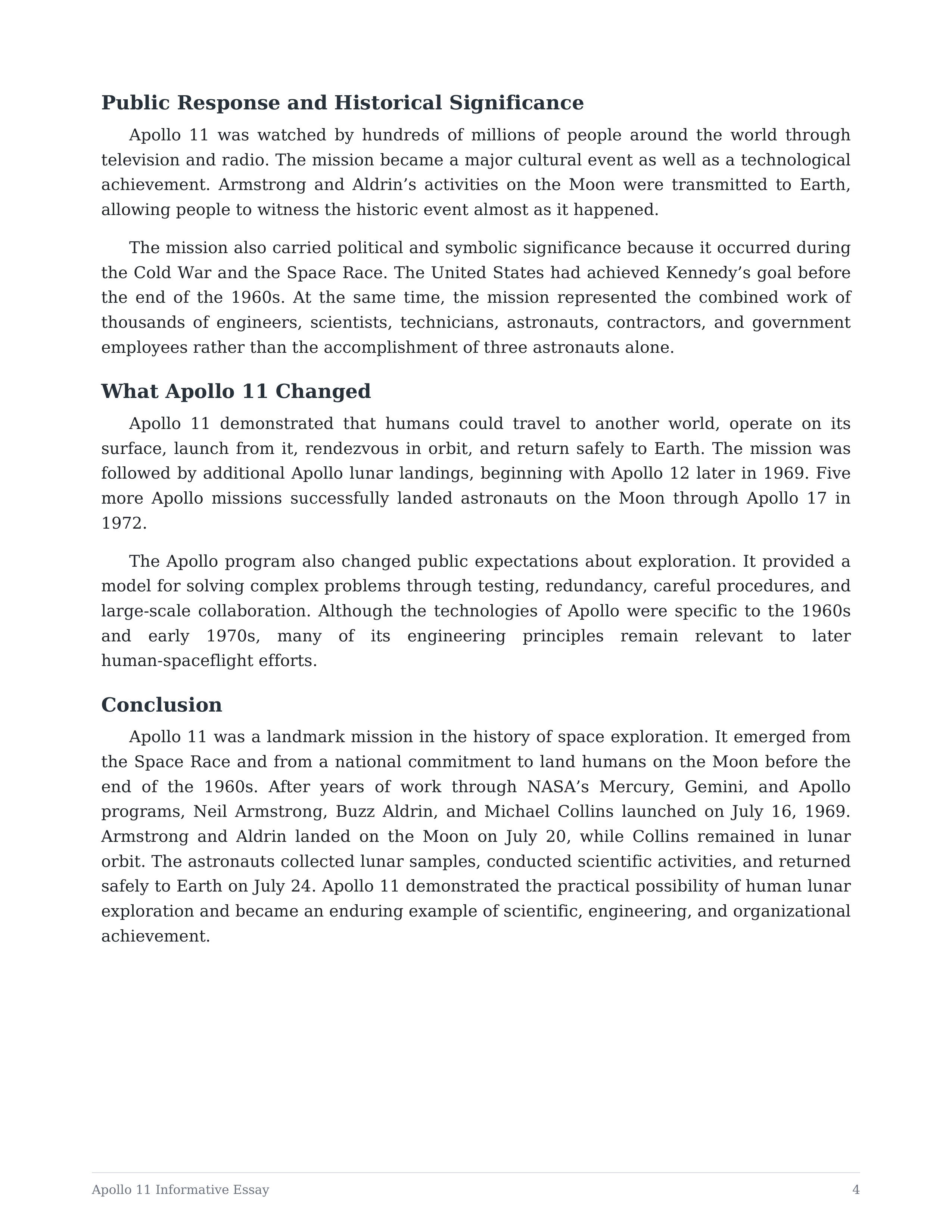 Apollo 11 Informative Essay — page 4