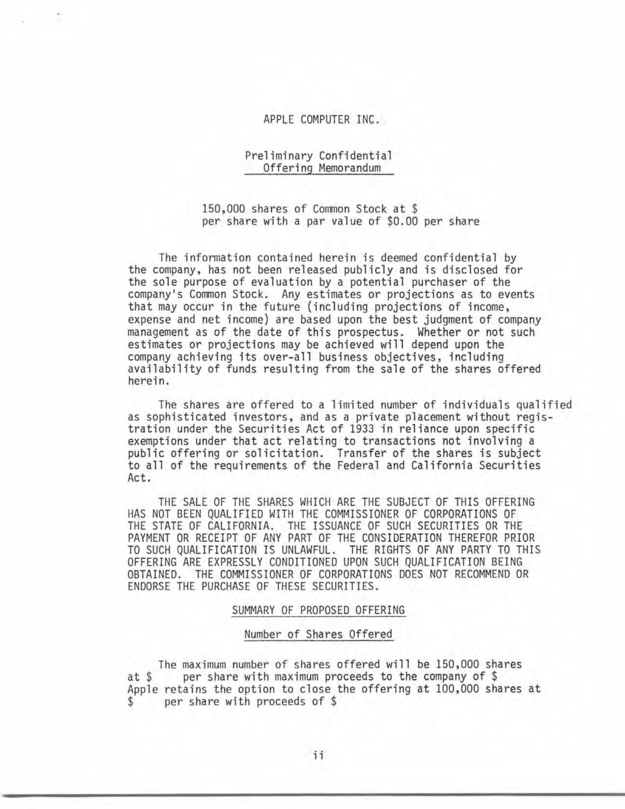 Apple Business Plan — page 2