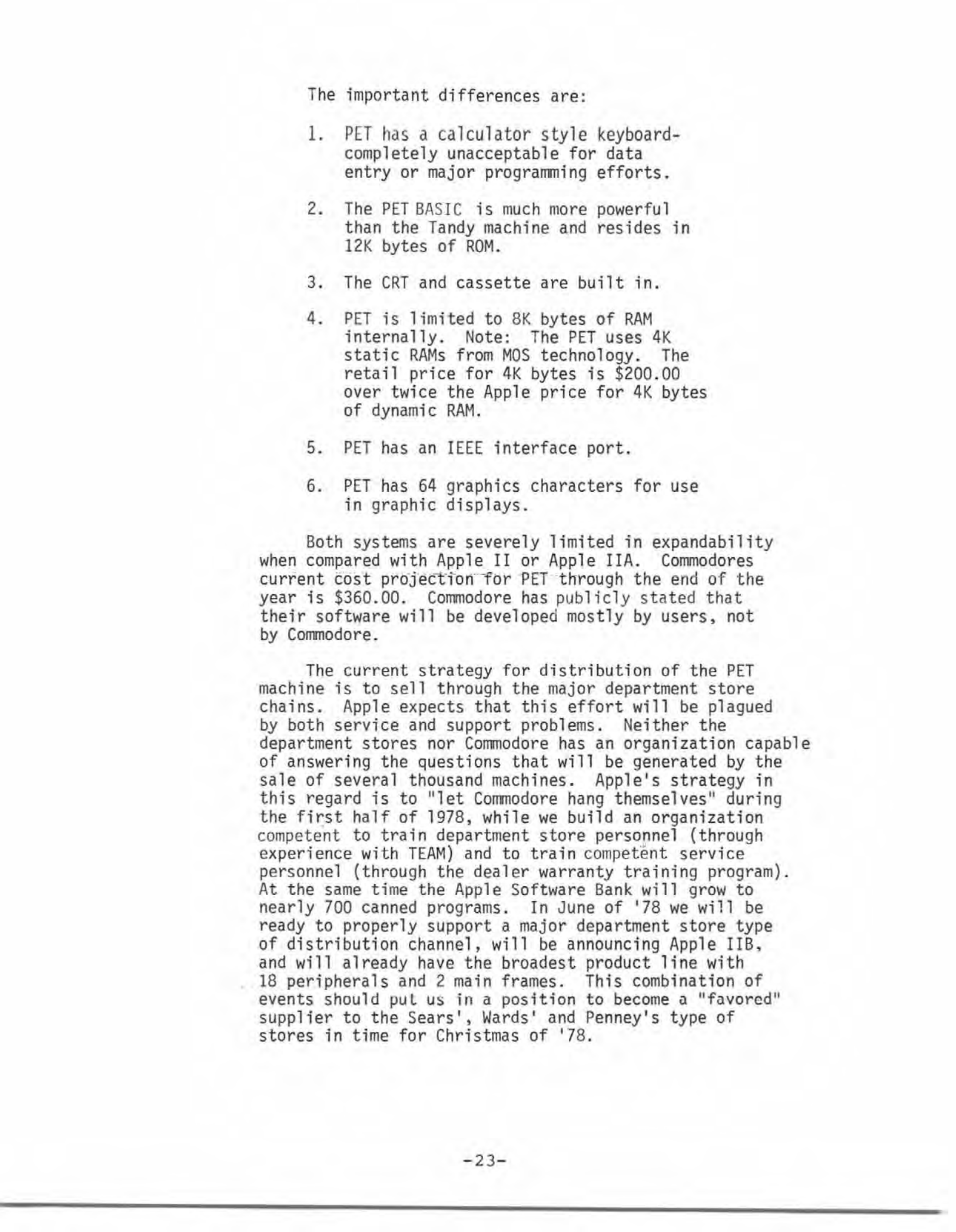Apple Business Plan — page 21