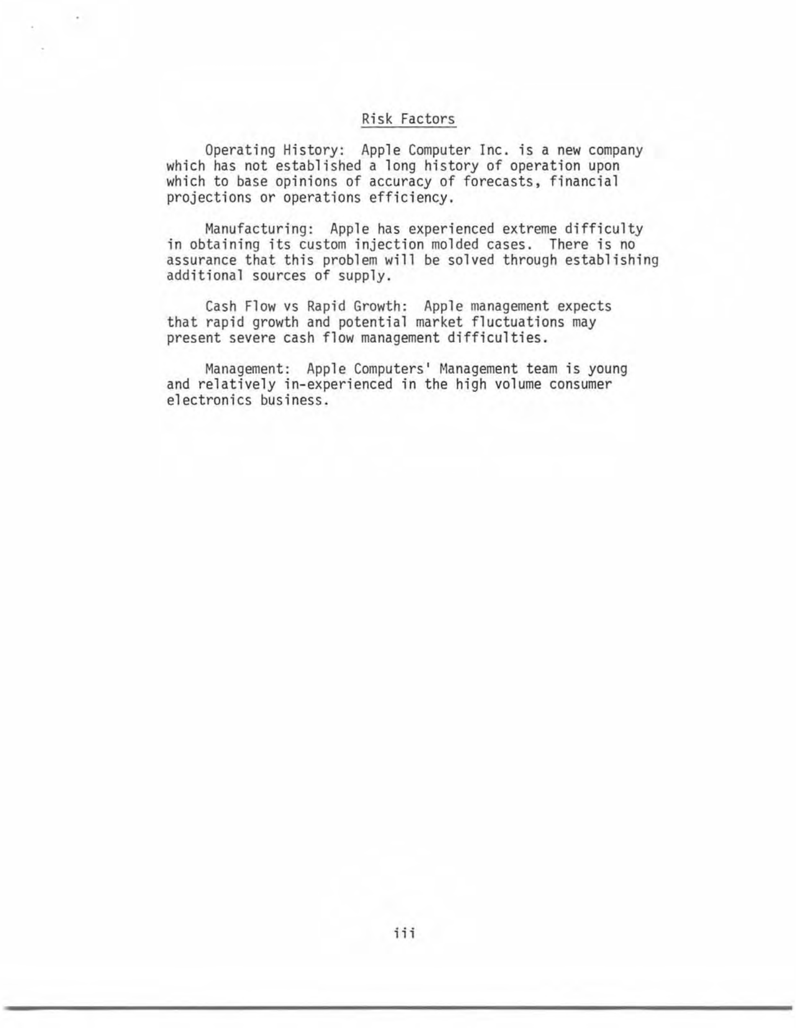 Apple Business Plan — page 3