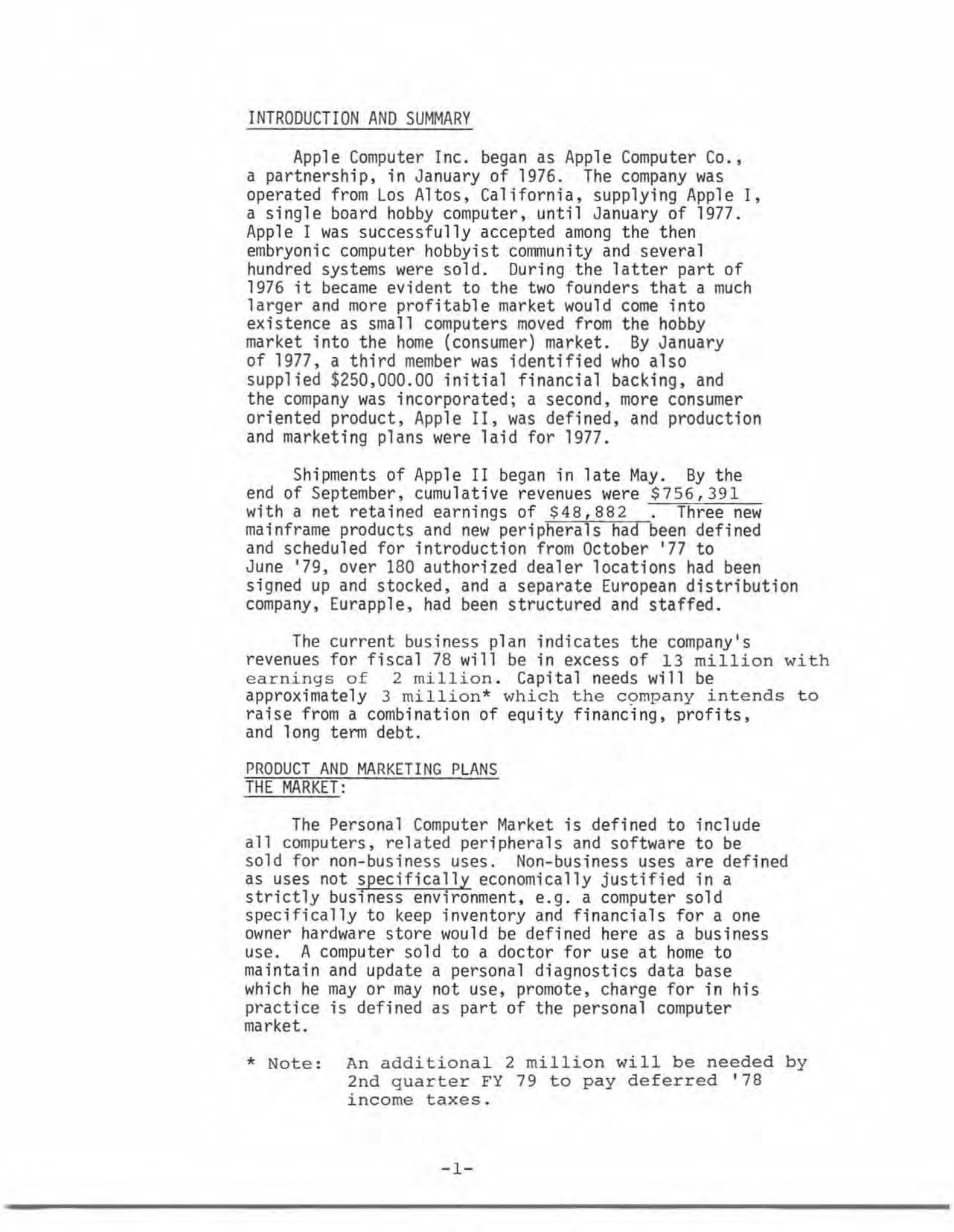 Apple Business Plan — page 5