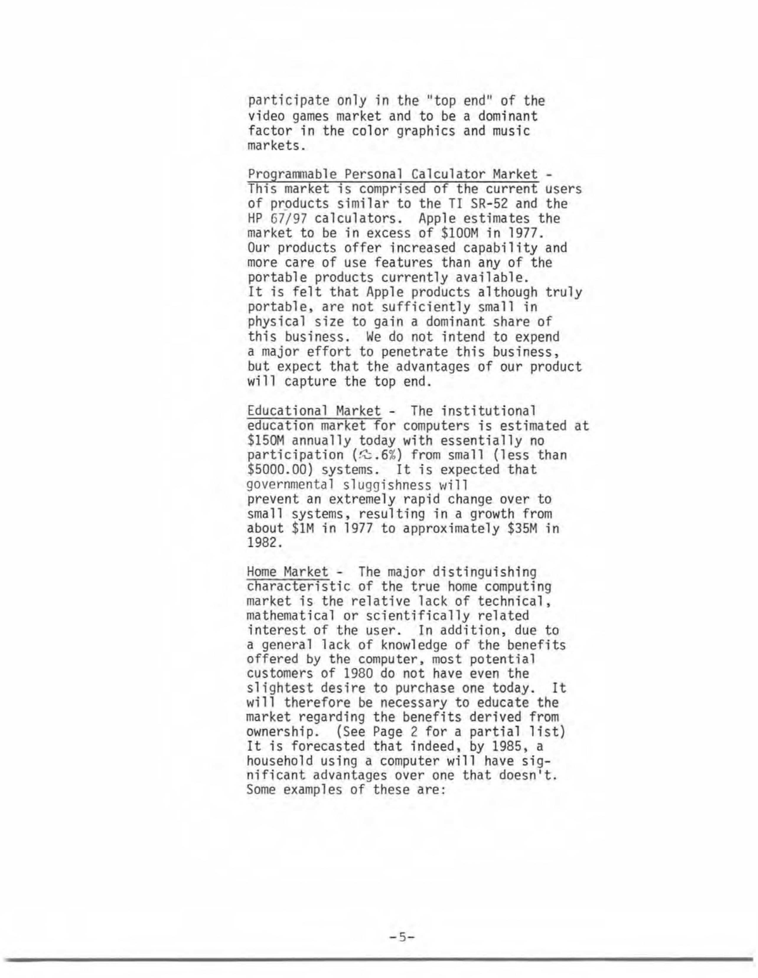 Apple Business Plan — page 8