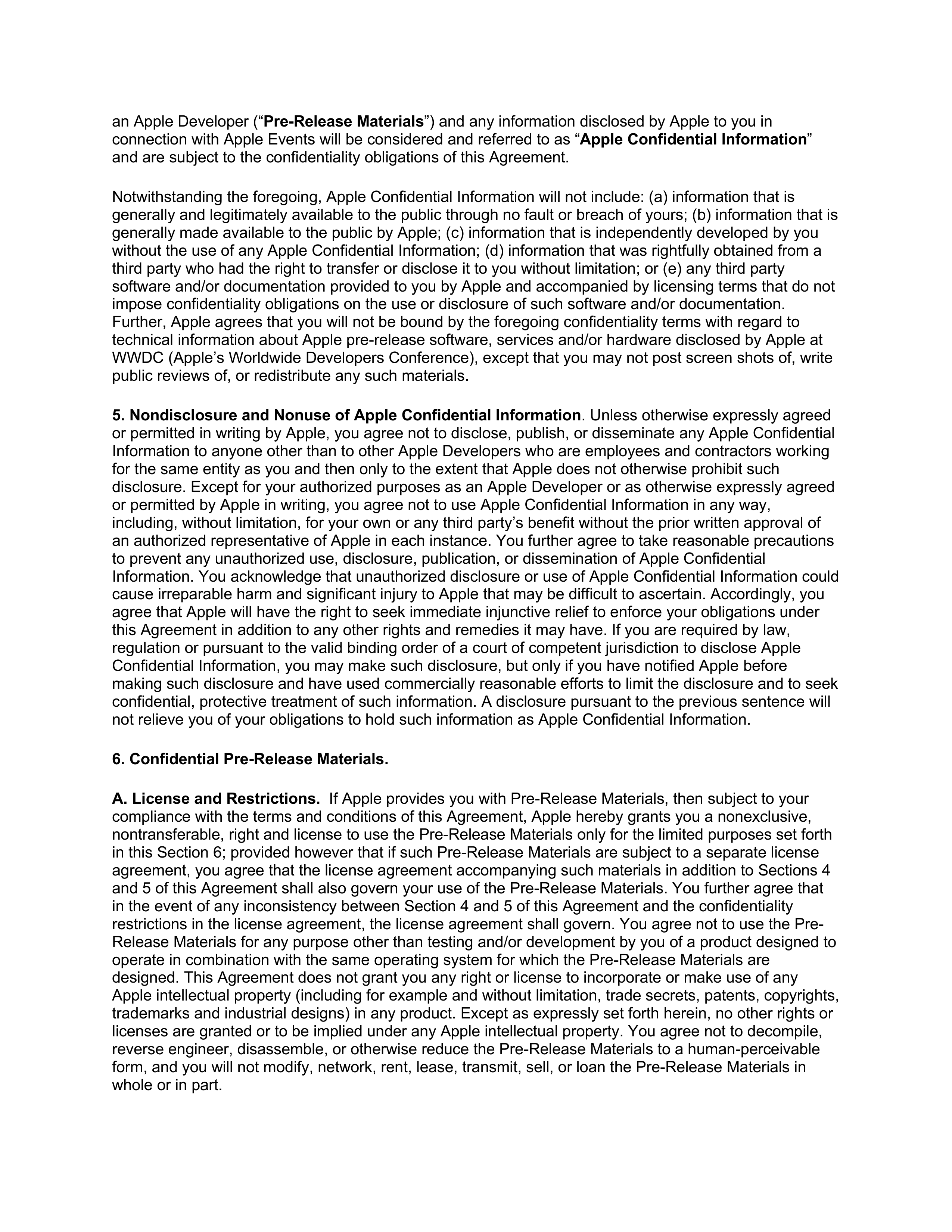 Apple Developer Agreement — page 2