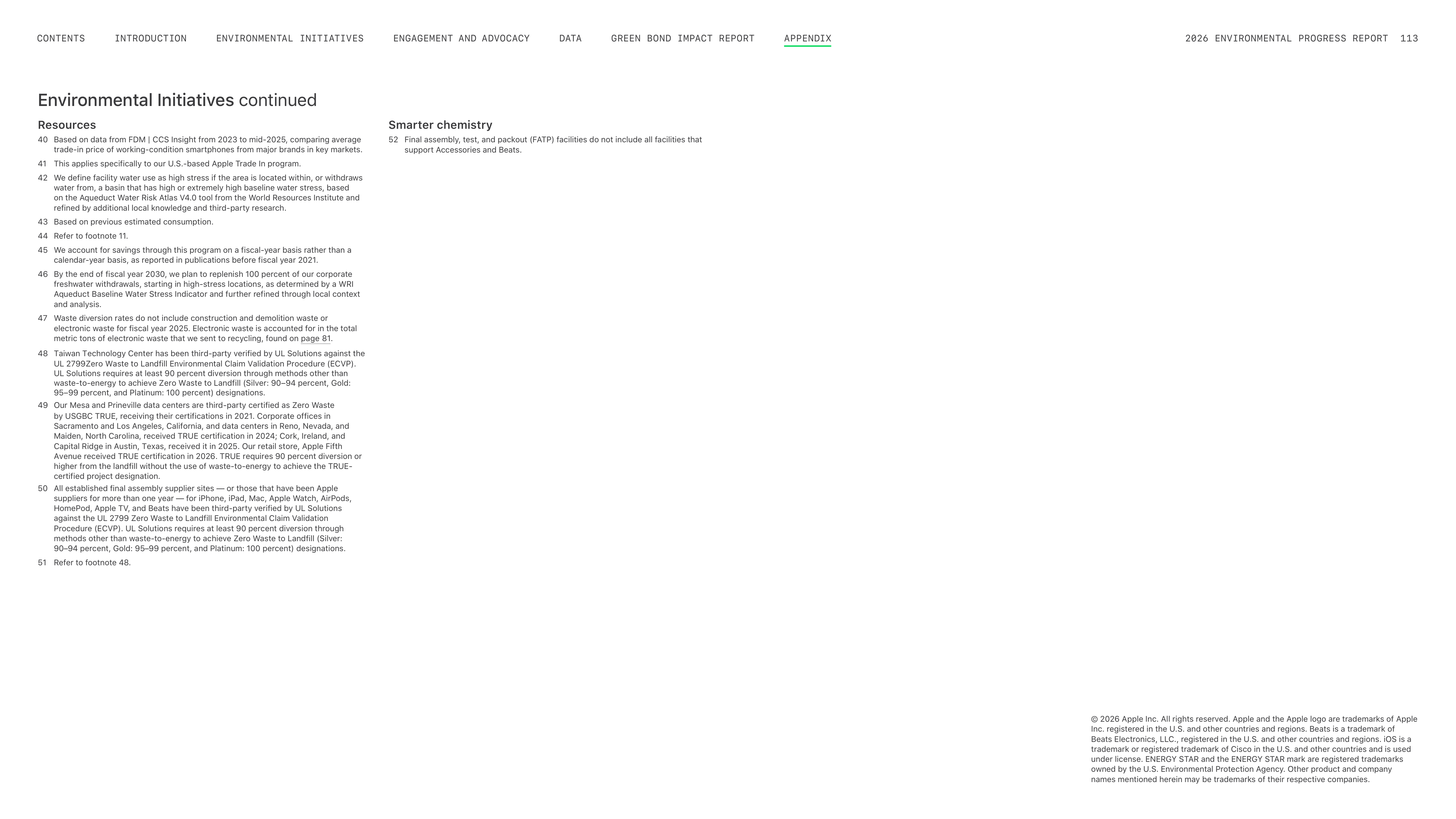 Apple Environmental Progress Report — page 113