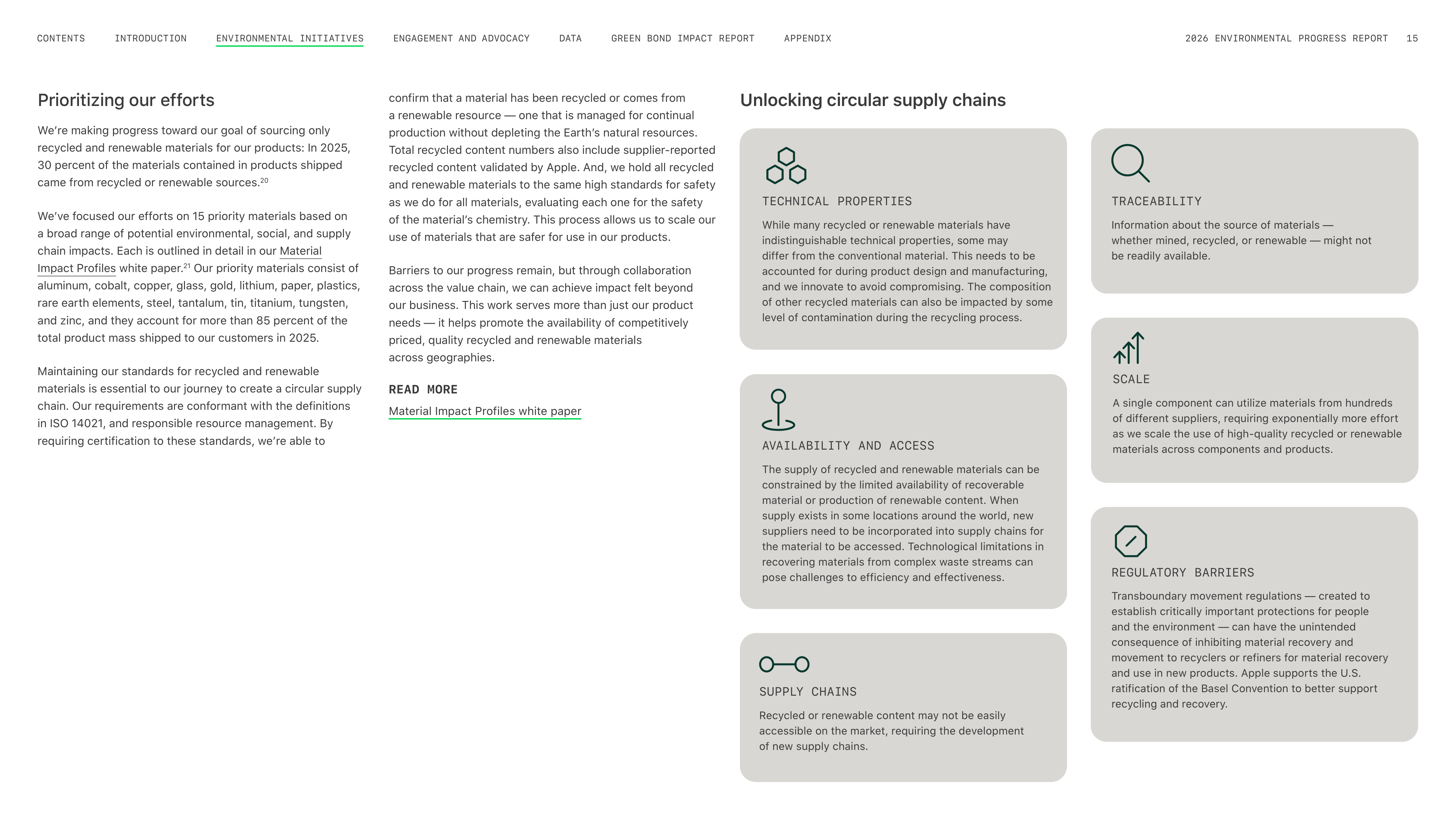 Apple Environmental Progress Report — page 15