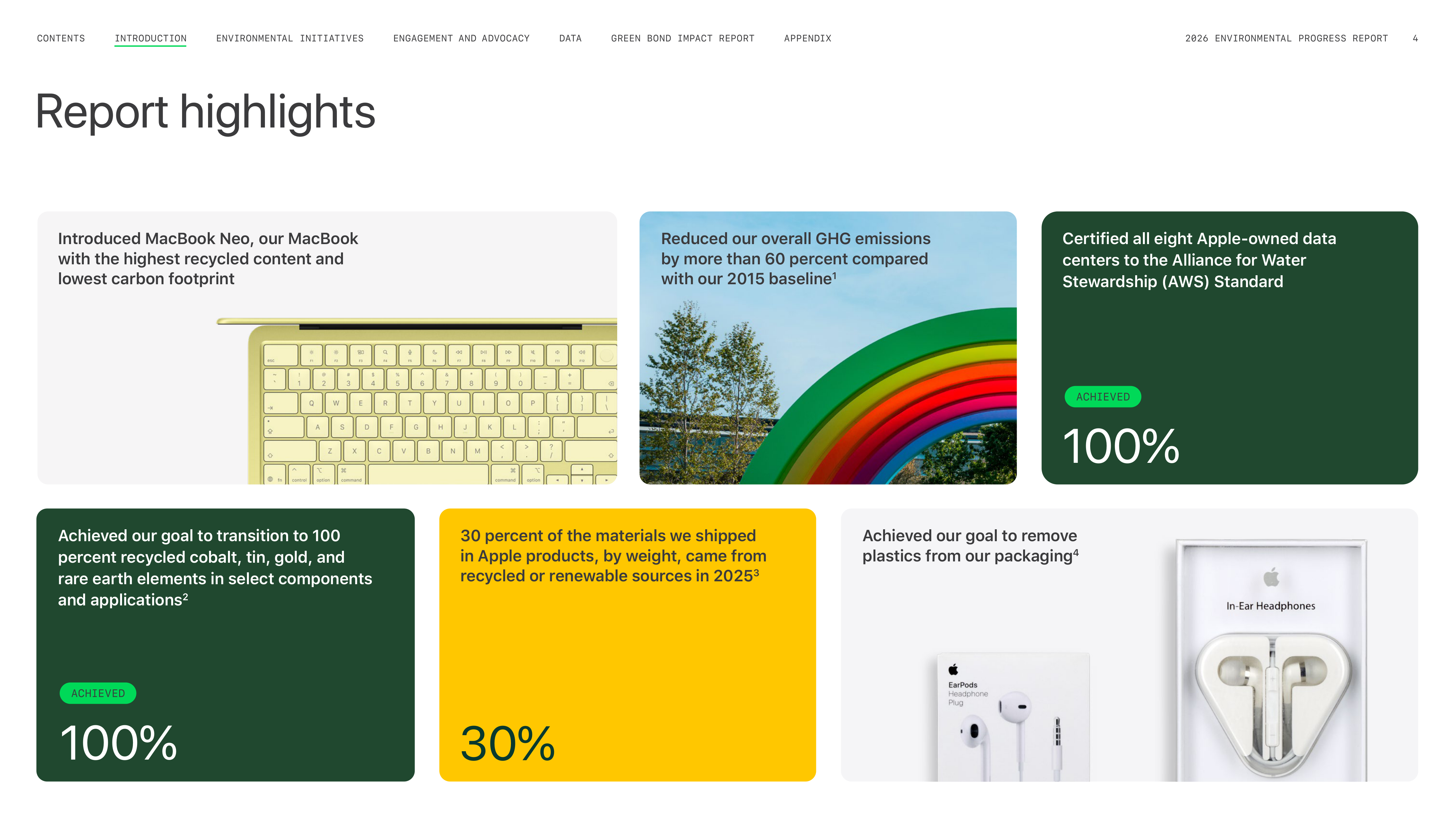 Apple Environmental Progress Report — page 4