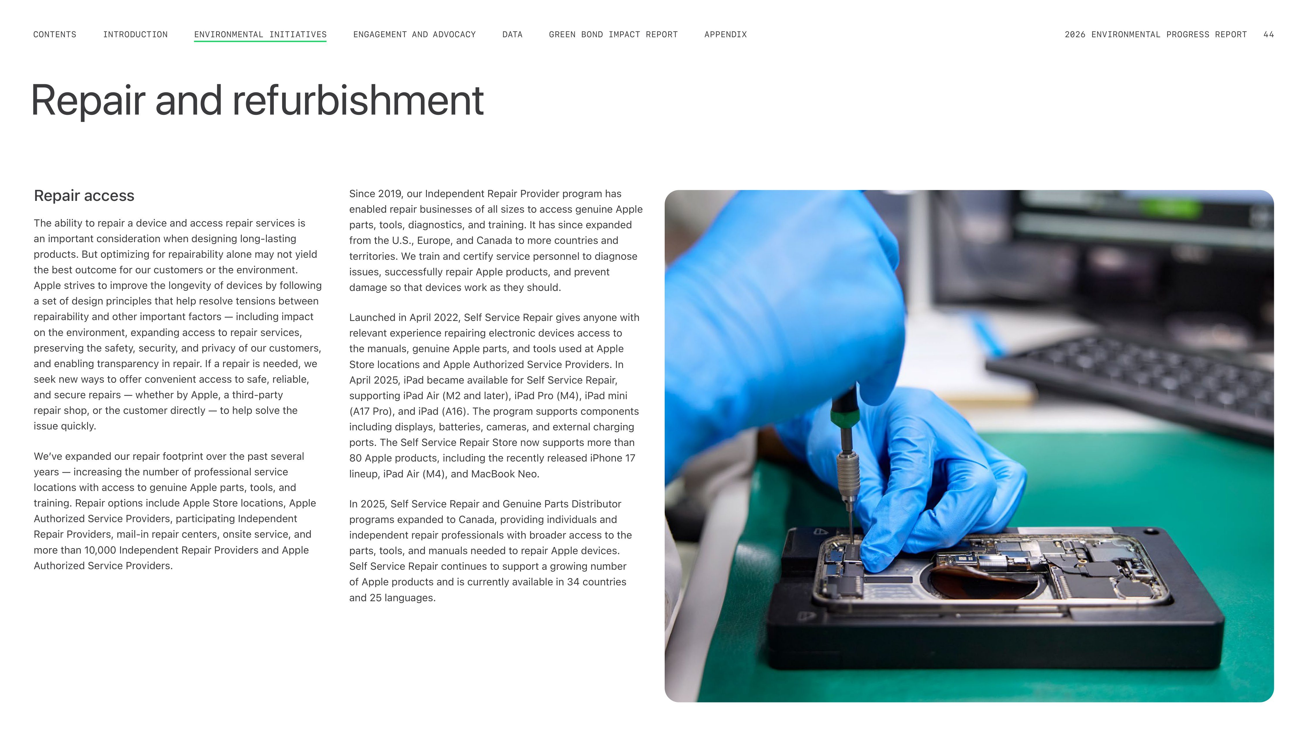 Apple Environmental Progress Report — page 44