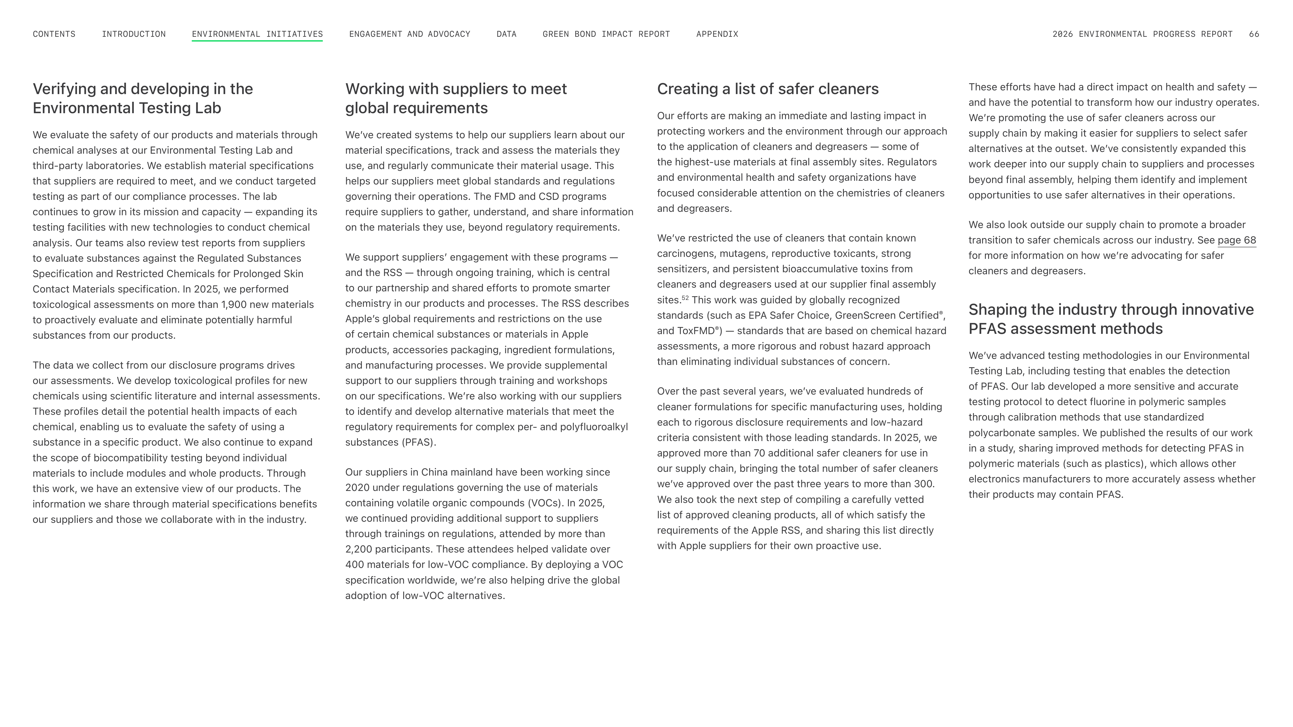 Apple Environmental Progress Report — page 66