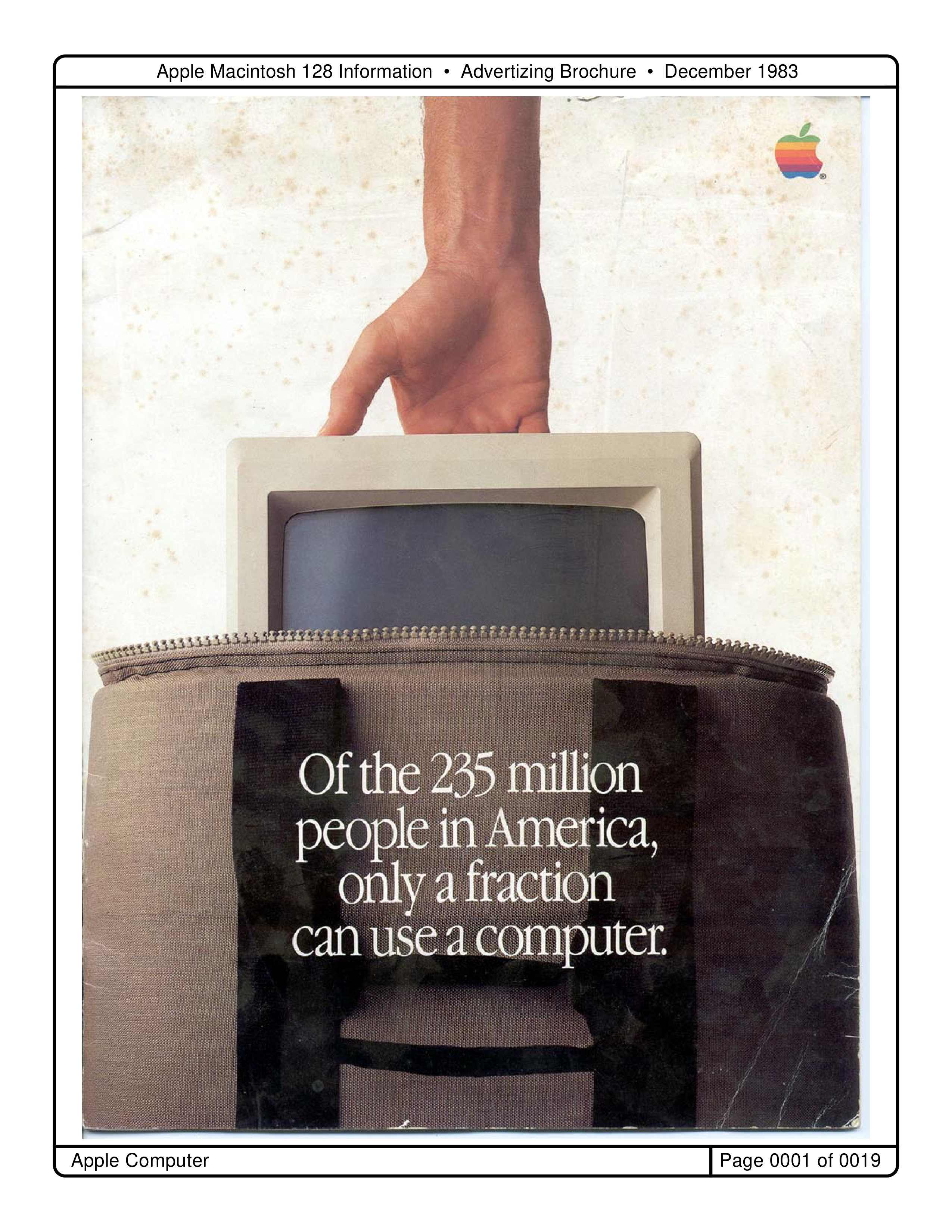 Apple Macintosh 128 Brochure — page 1