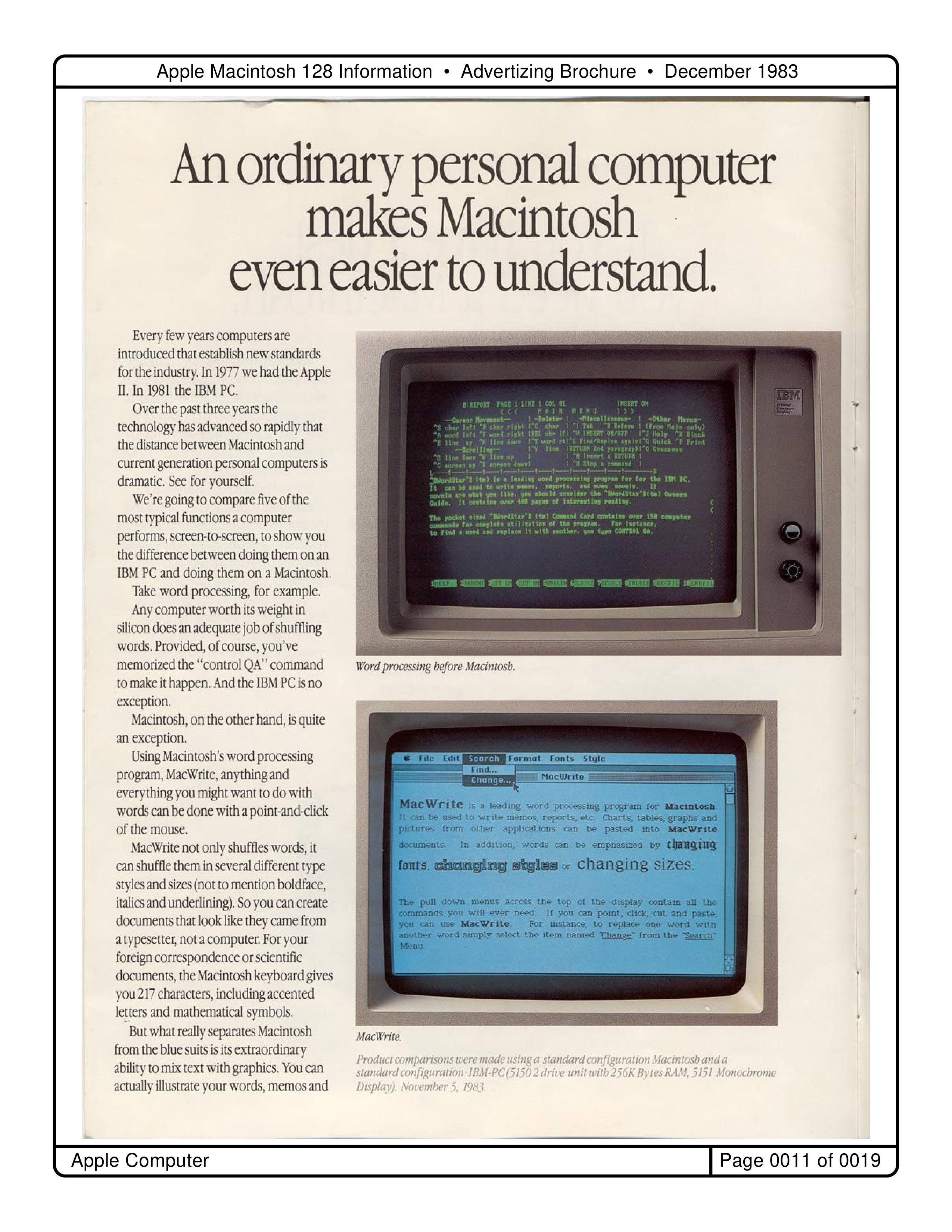 Apple Macintosh 128 Brochure — page 11