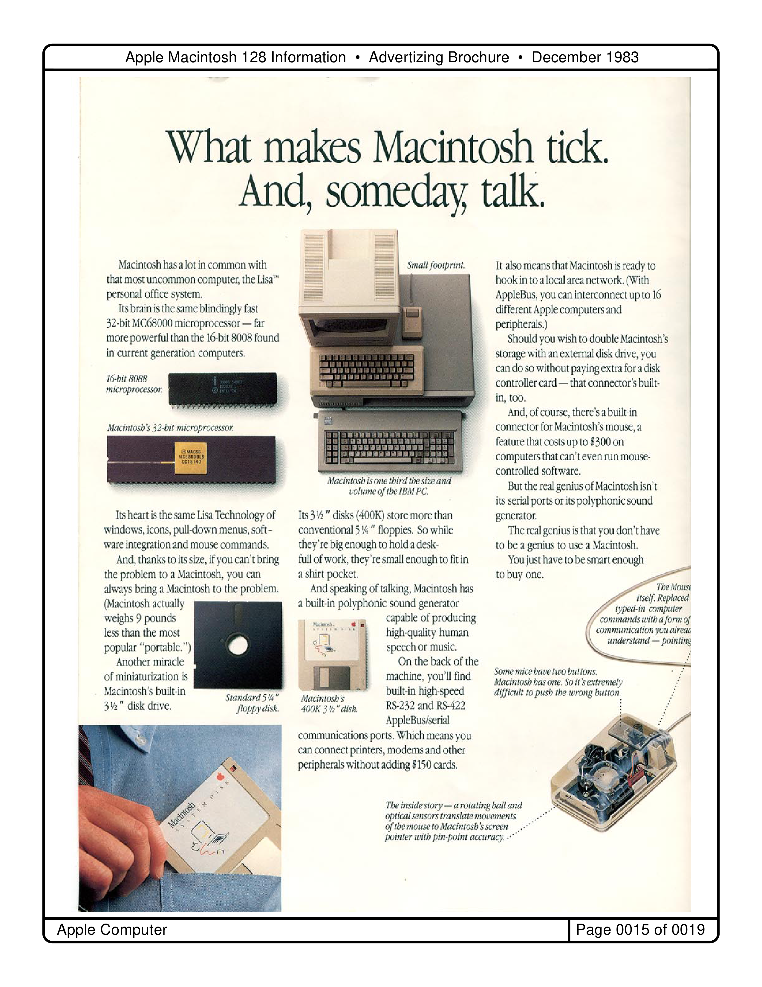 Apple Macintosh 128 Brochure — page 15