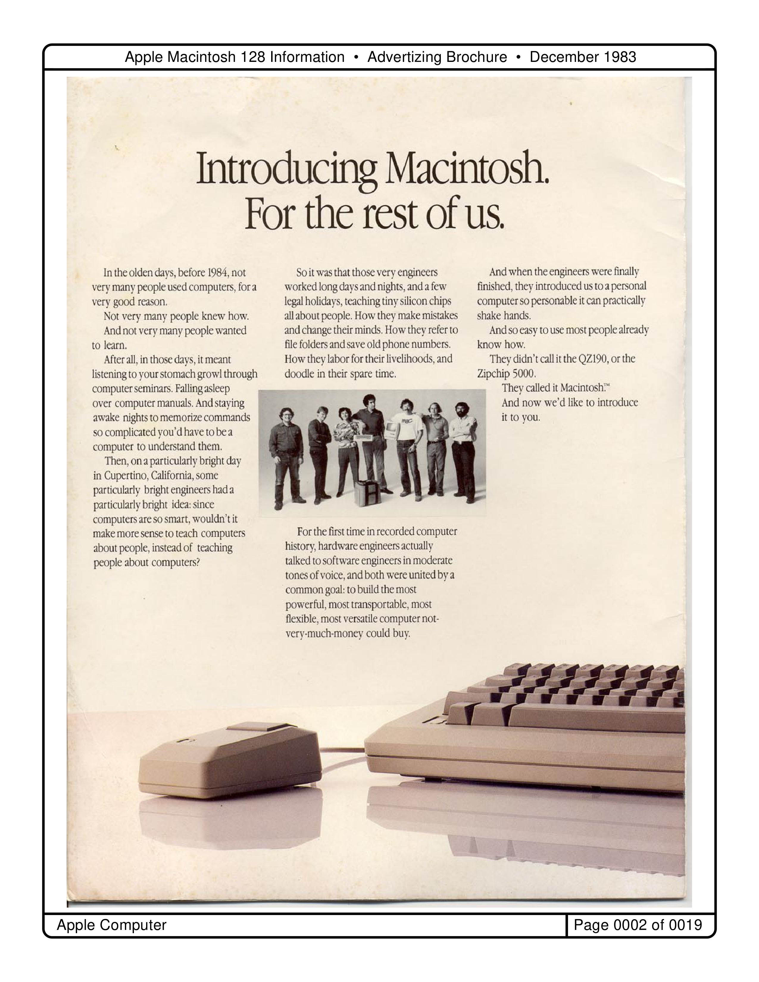 Apple Macintosh 128 Brochure — page 2