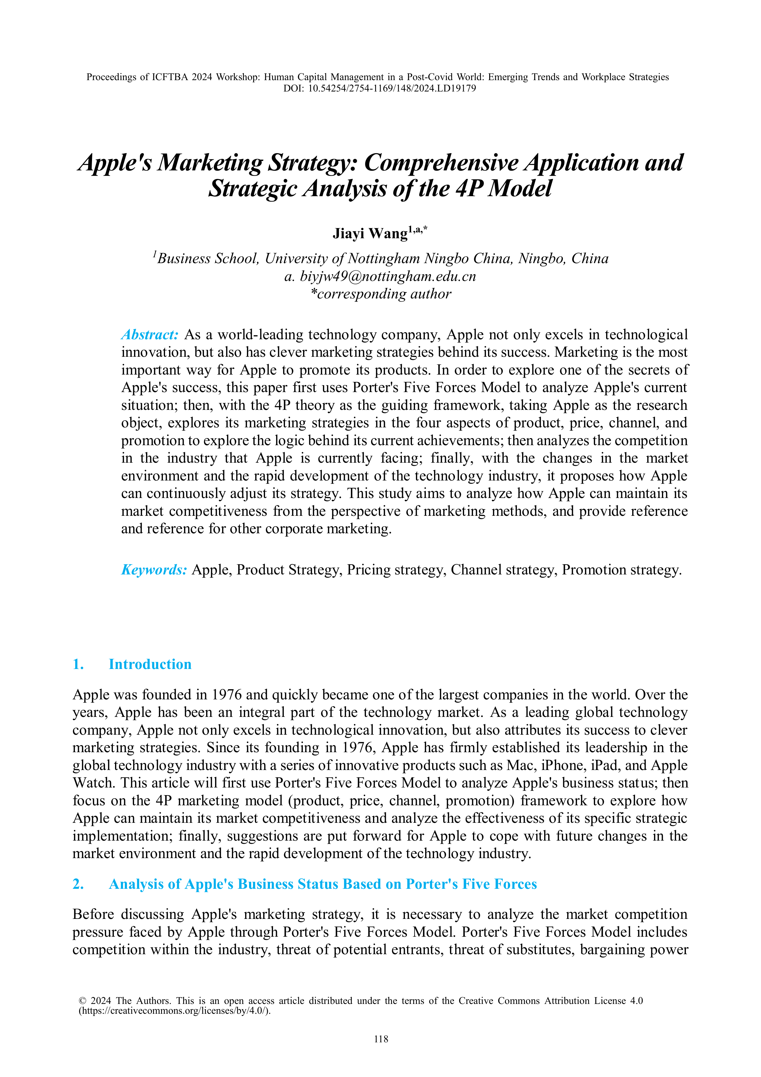 Apple Marketing Strategy — page 1