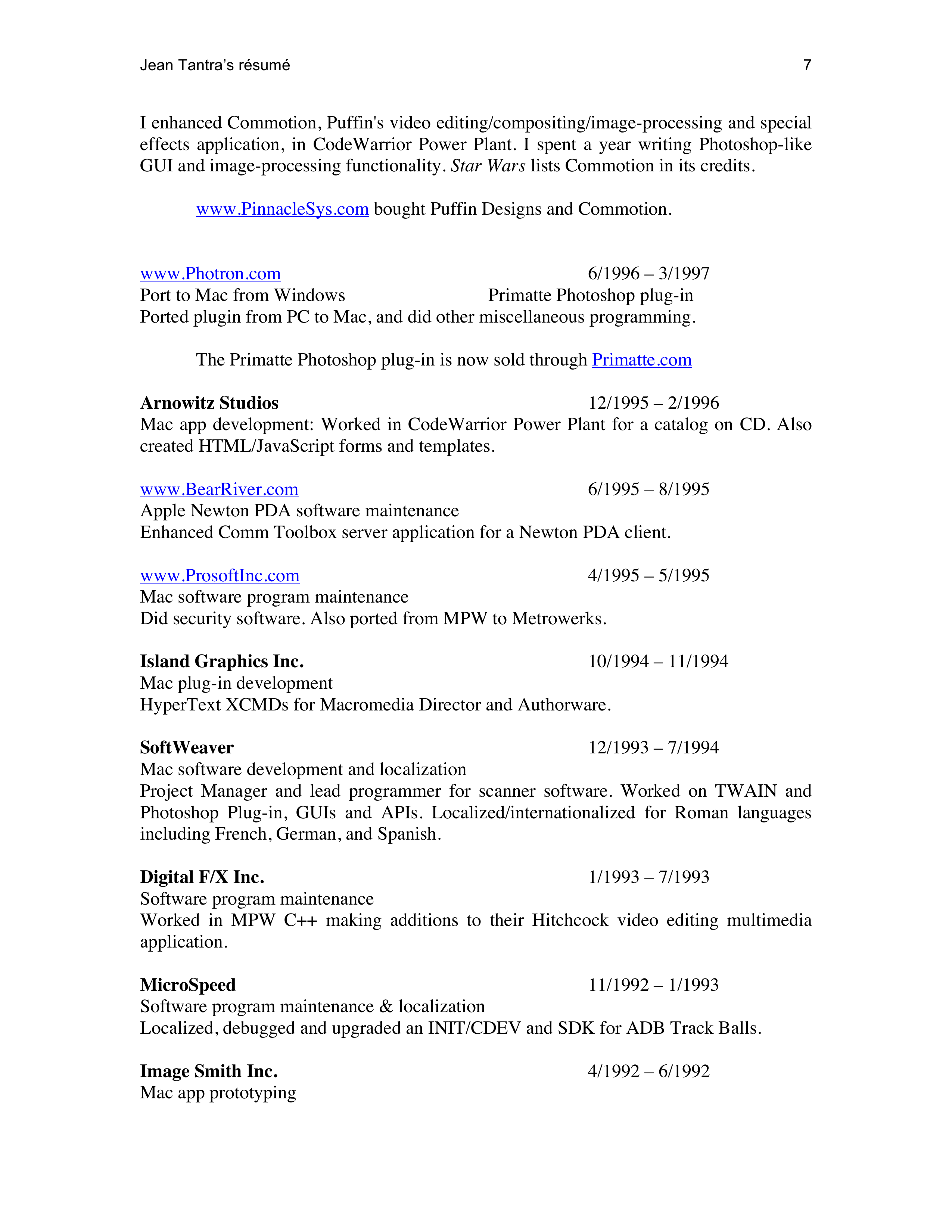 Apple Mobile App Developer Resume — page 7