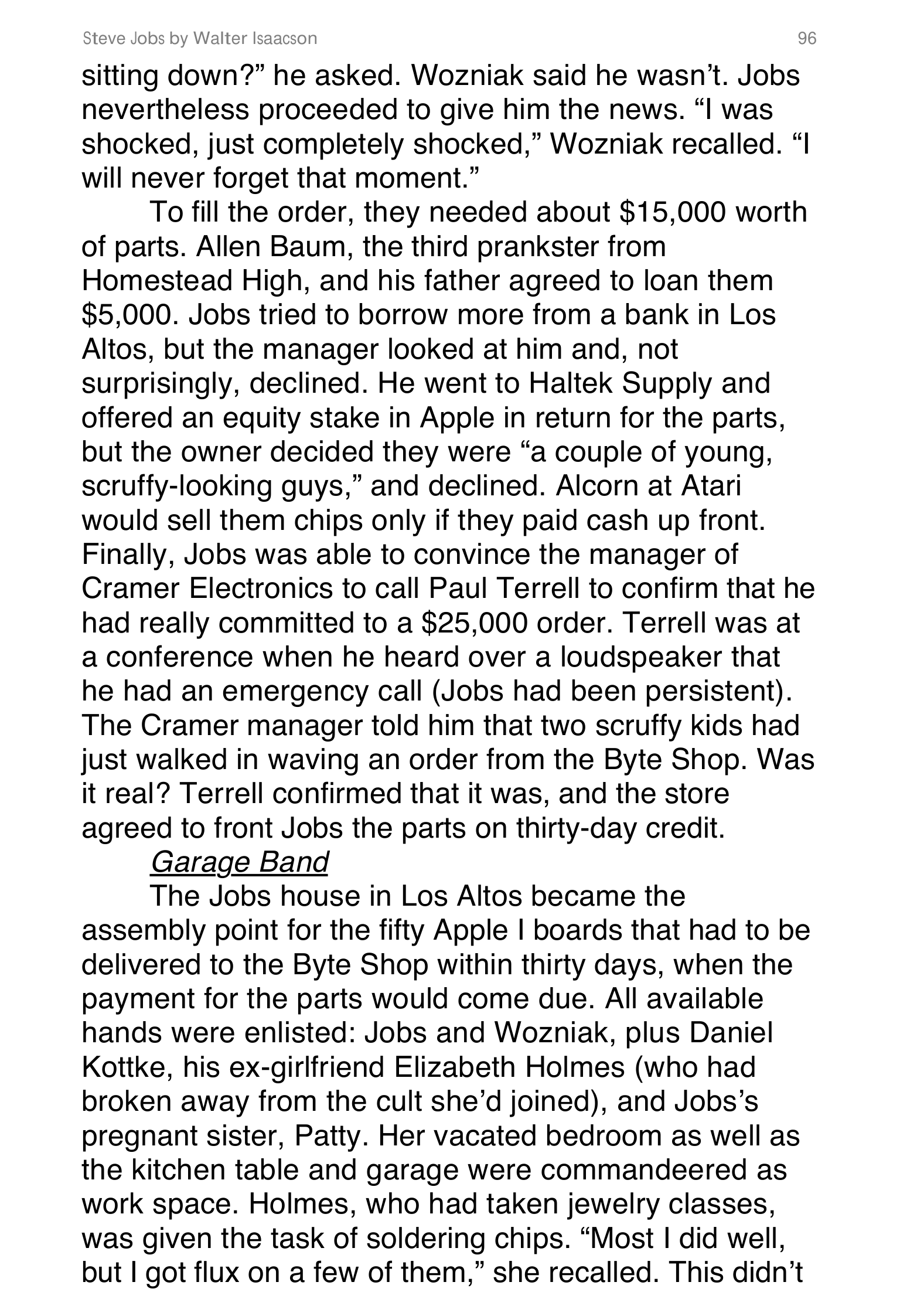 Apple Steve Jobs Biography by Walter Isaacson — page 114