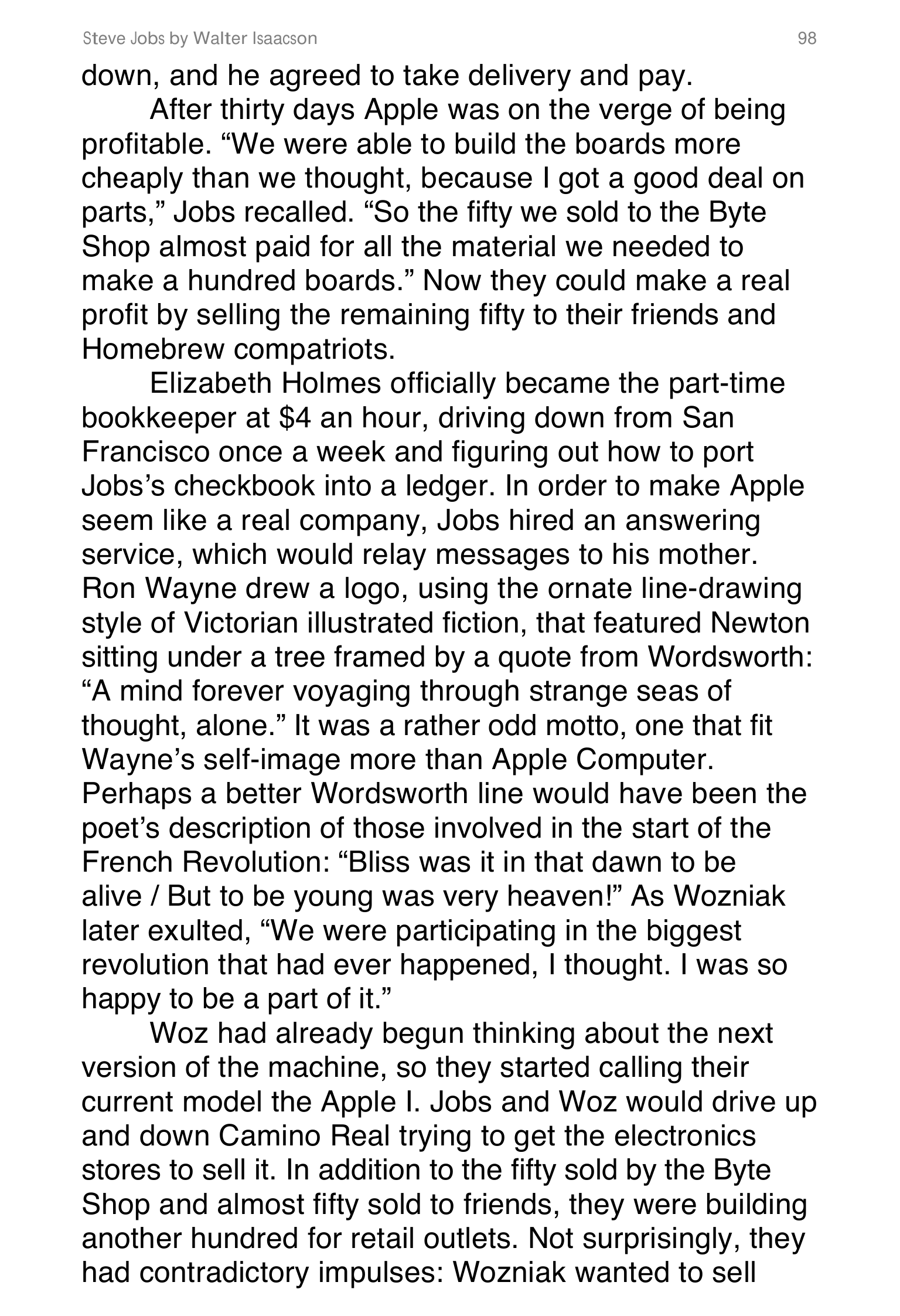 Apple Steve Jobs Biography by Walter Isaacson — page 116