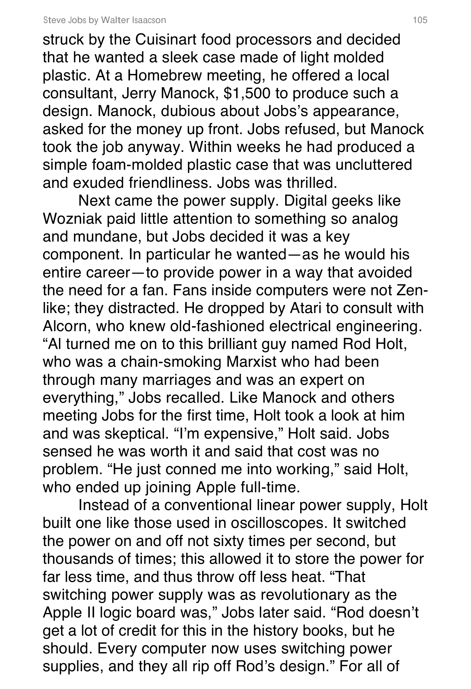 Apple Steve Jobs Biography by Walter Isaacson — page 123