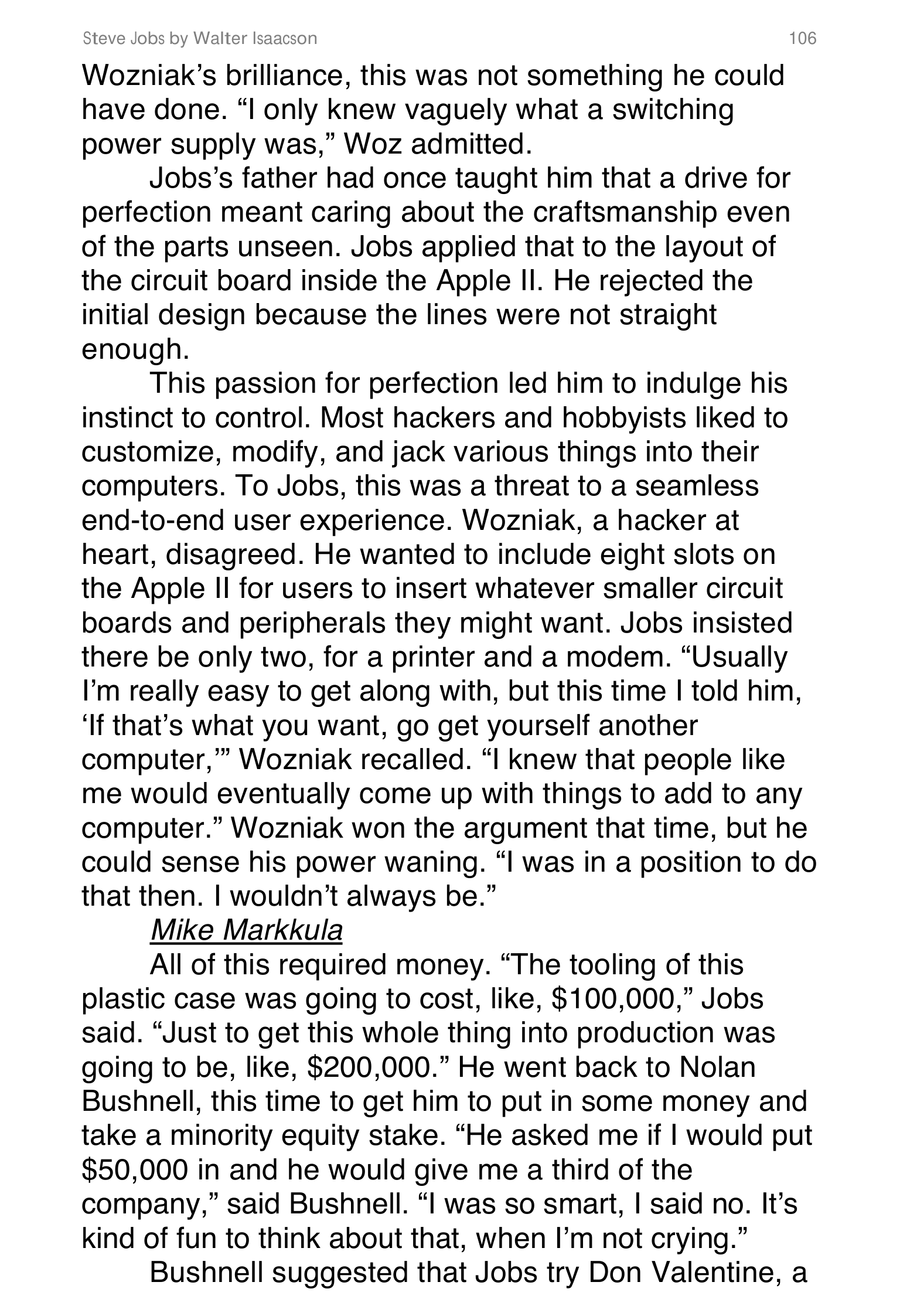 Apple Steve Jobs Biography by Walter Isaacson — page 124