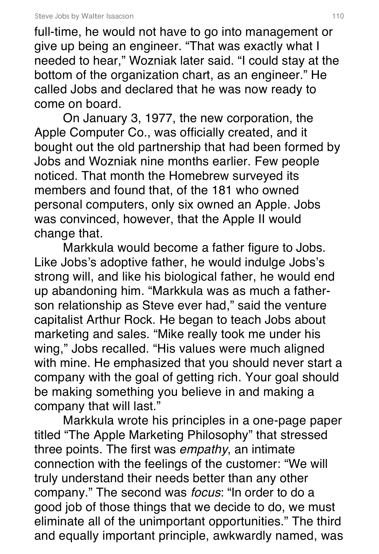 Apple Steve Jobs Biography by Walter Isaacson — page 128