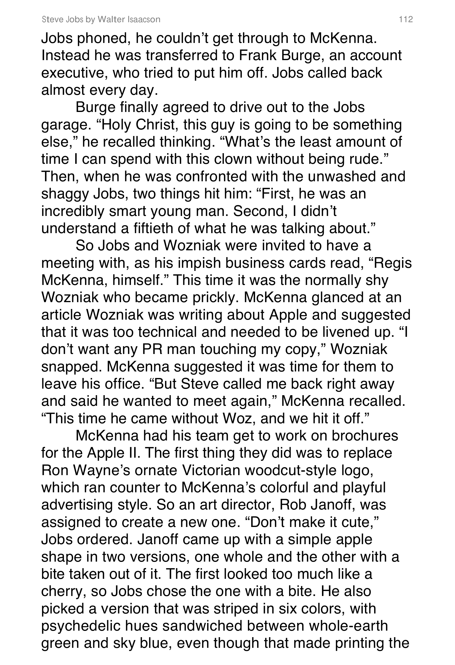 Apple Steve Jobs Biography by Walter Isaacson — page 130