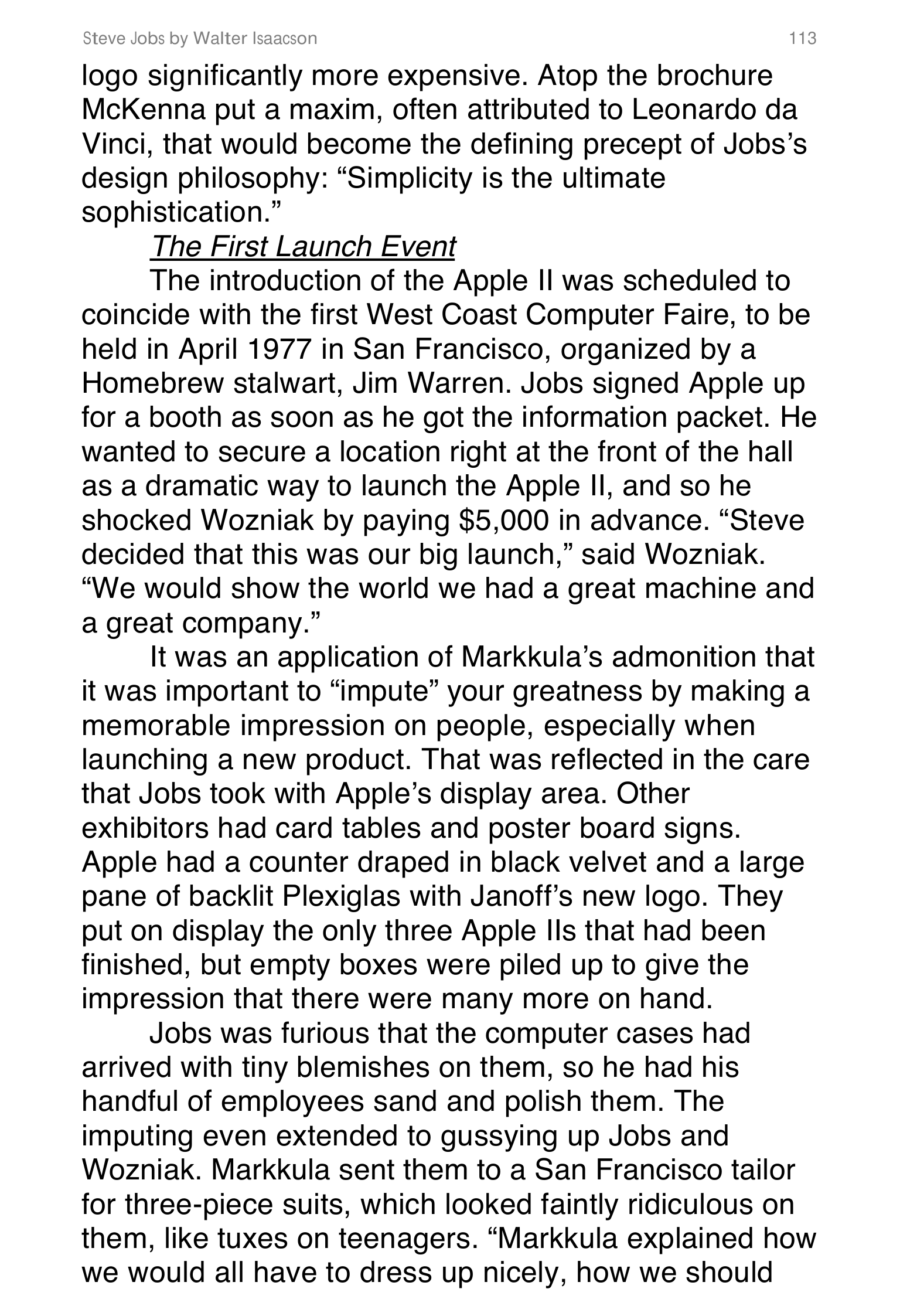 Apple Steve Jobs Biography by Walter Isaacson — page 131