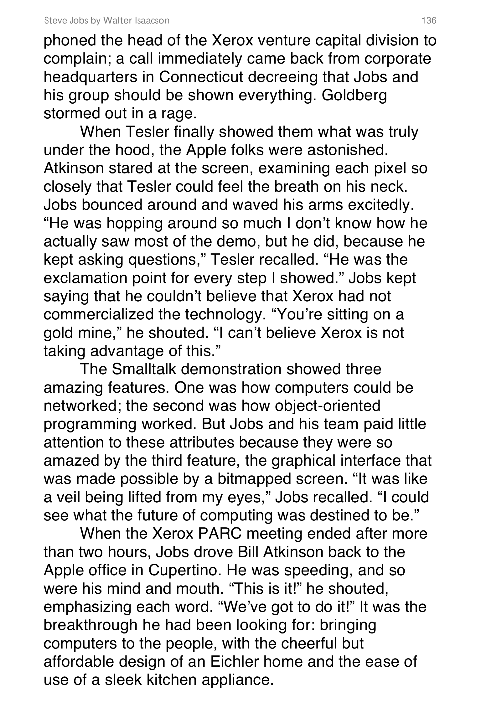 Apple Steve Jobs Biography by Walter Isaacson — page 154