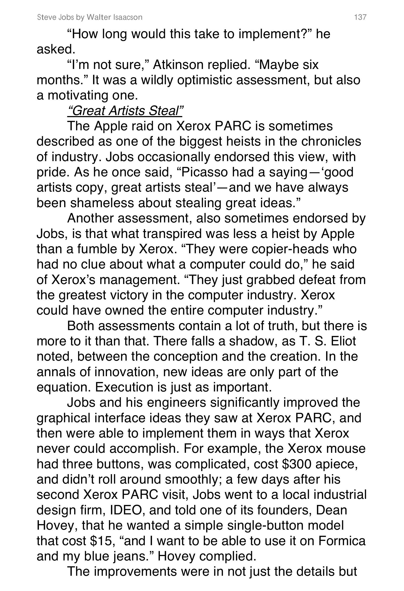 Apple Steve Jobs Biography by Walter Isaacson — page 155