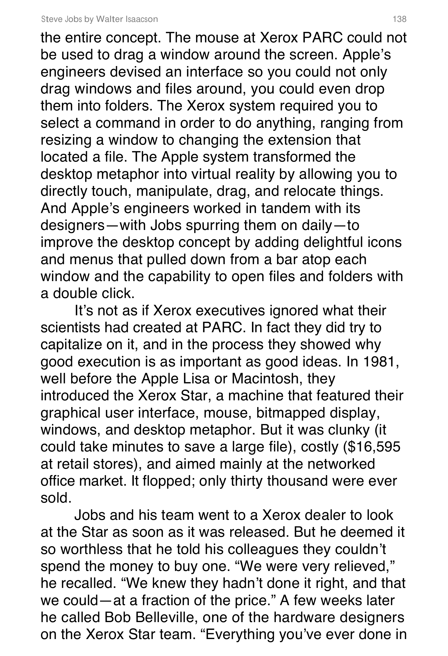 Apple Steve Jobs Biography by Walter Isaacson — page 156