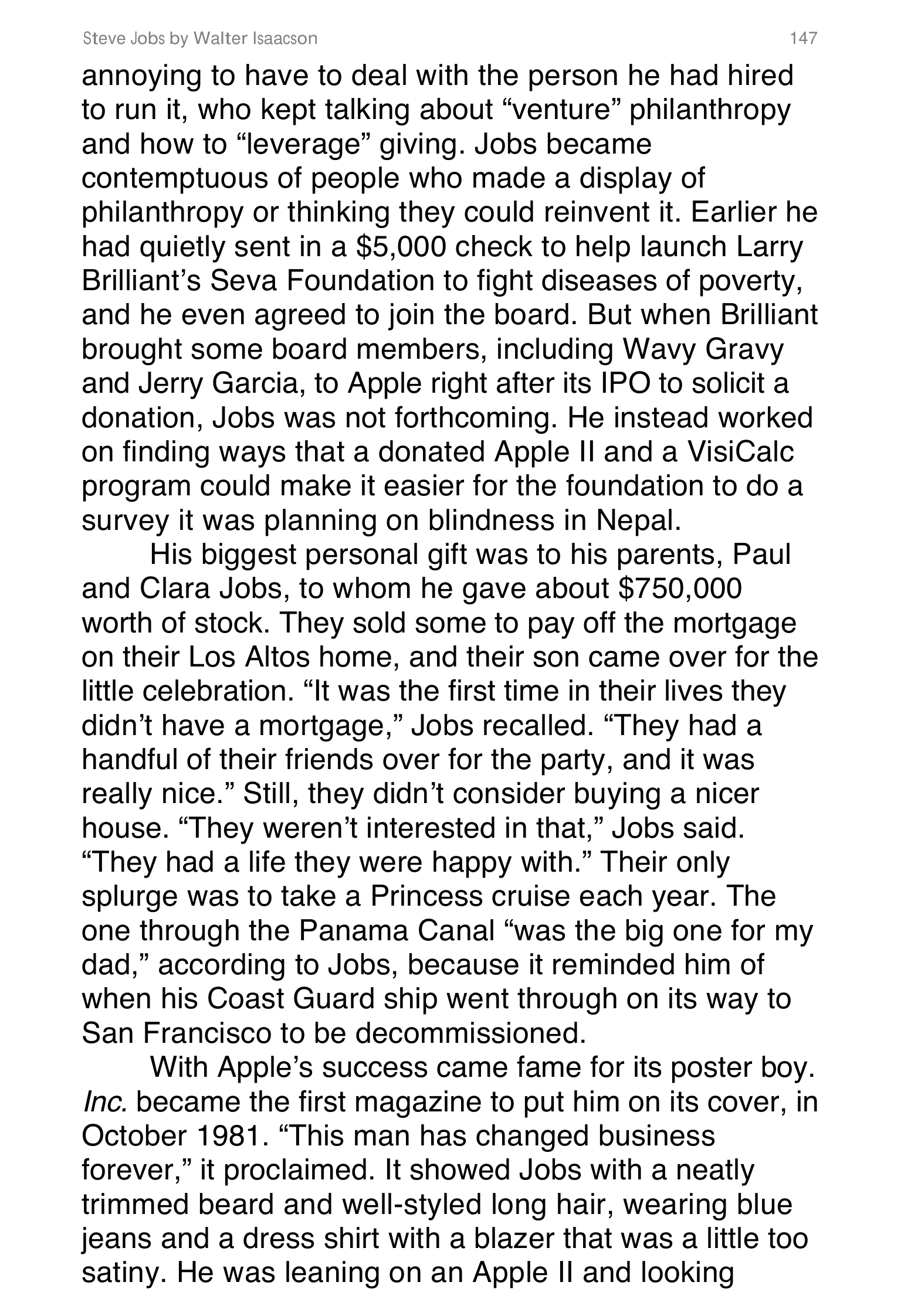 Apple Steve Jobs Biography by Walter Isaacson — page 165