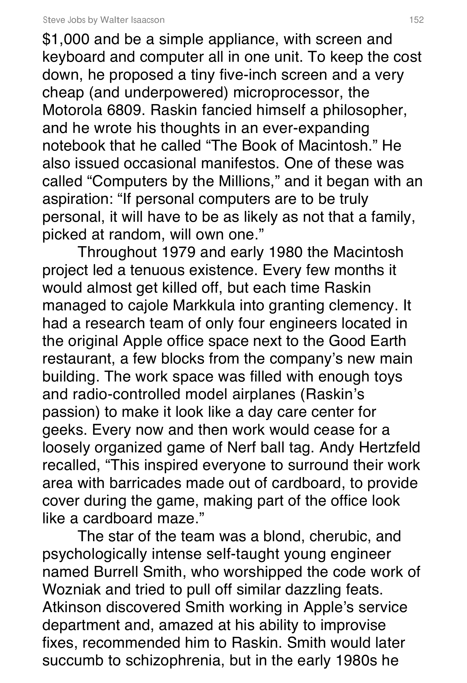 Apple Steve Jobs Biography by Walter Isaacson — page 170