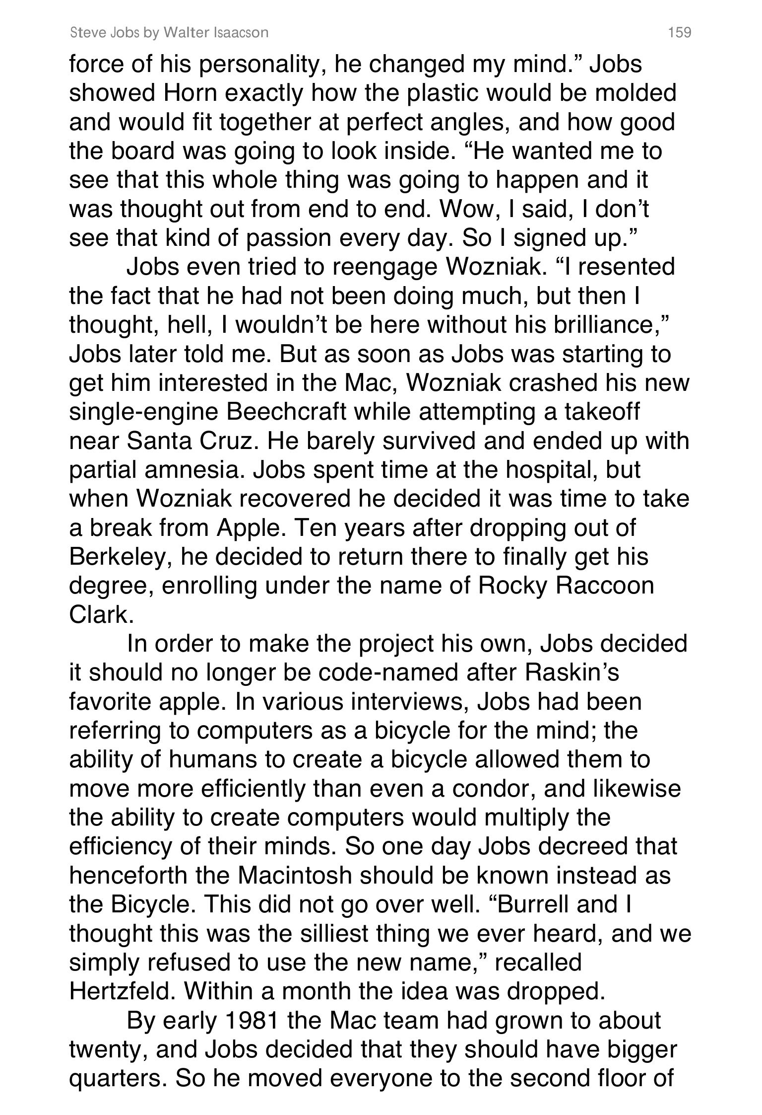 Apple Steve Jobs Biography by Walter Isaacson — page 177