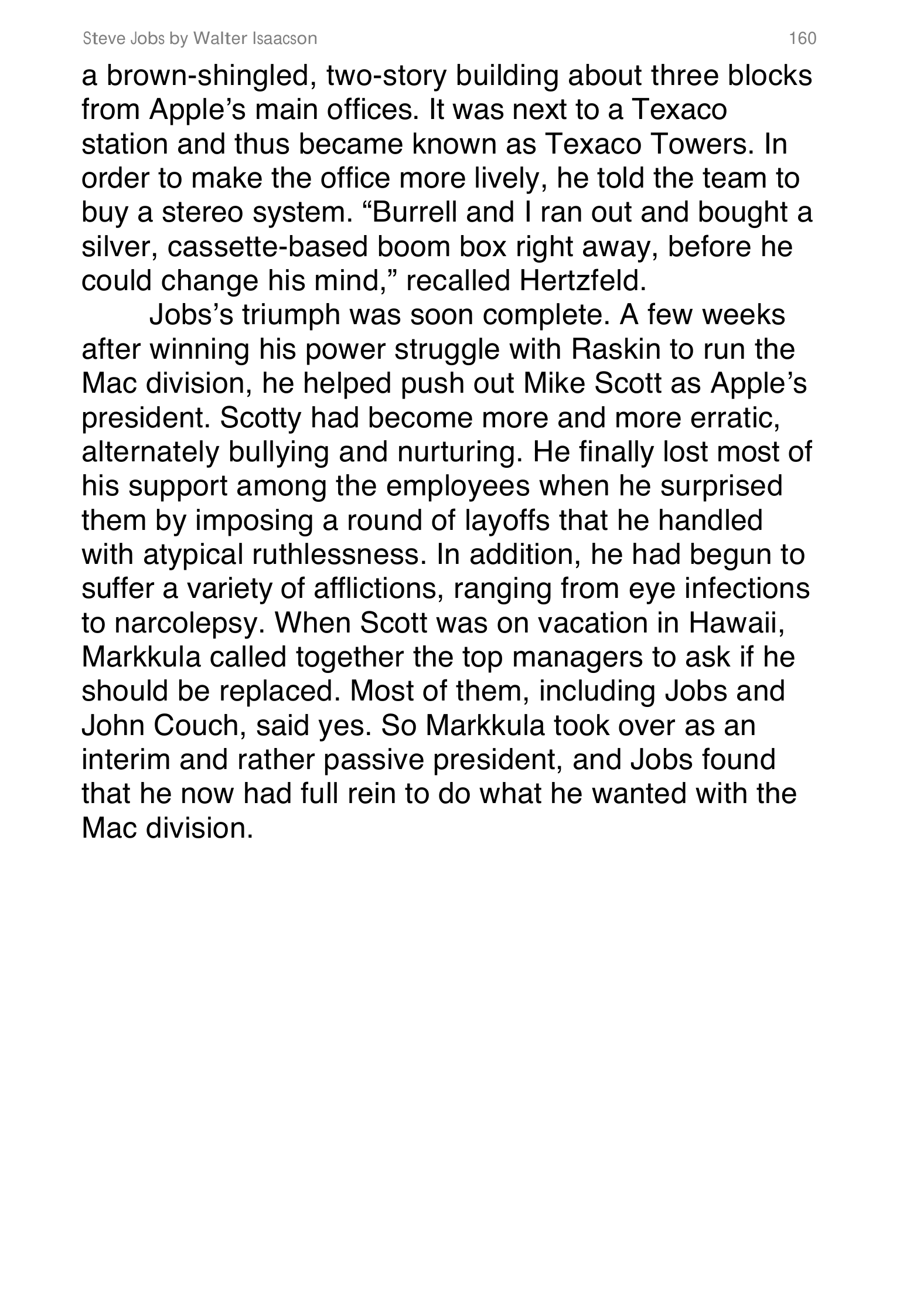 Apple Steve Jobs Biography by Walter Isaacson — page 178