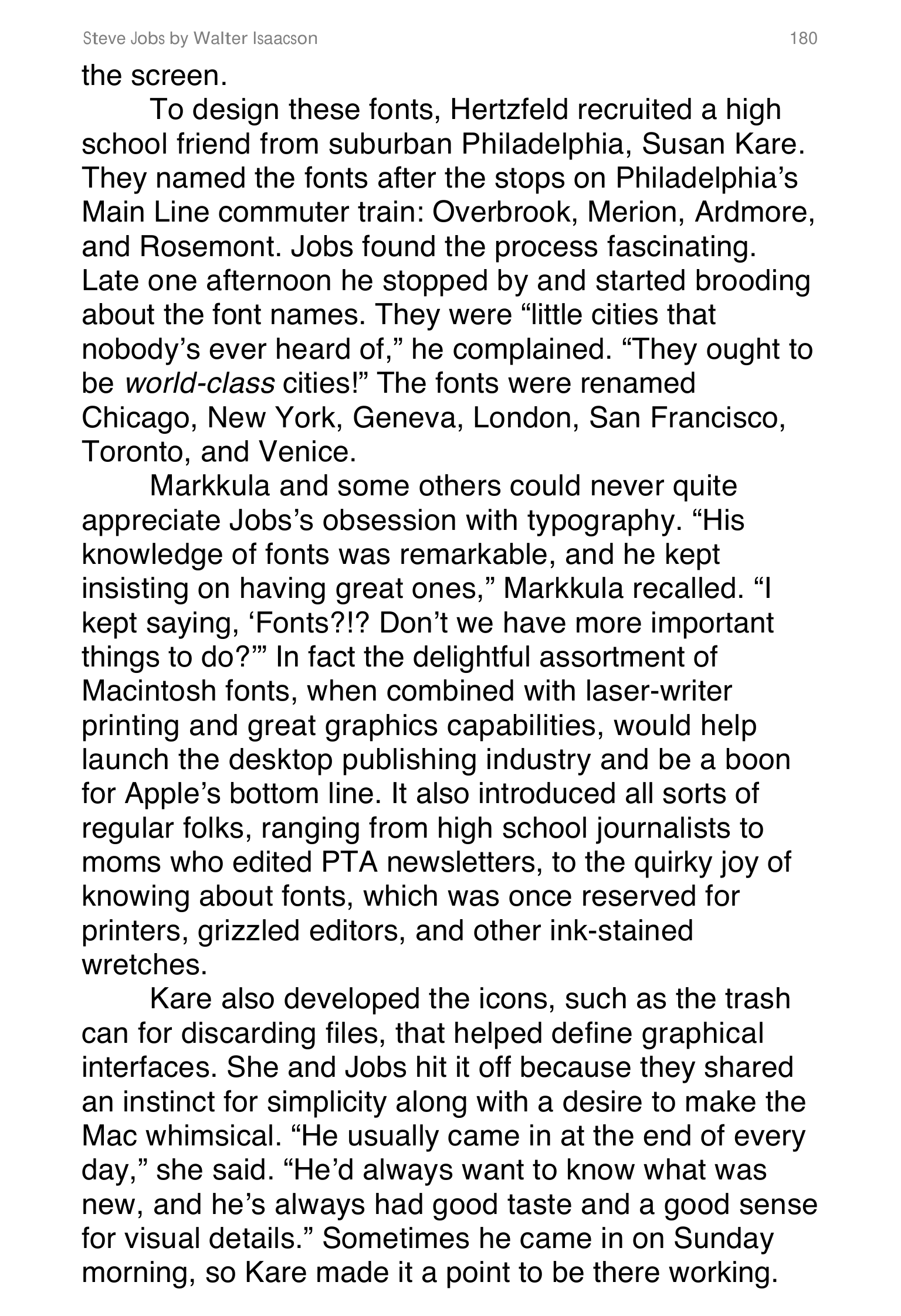 Apple Steve Jobs Biography by Walter Isaacson — page 198