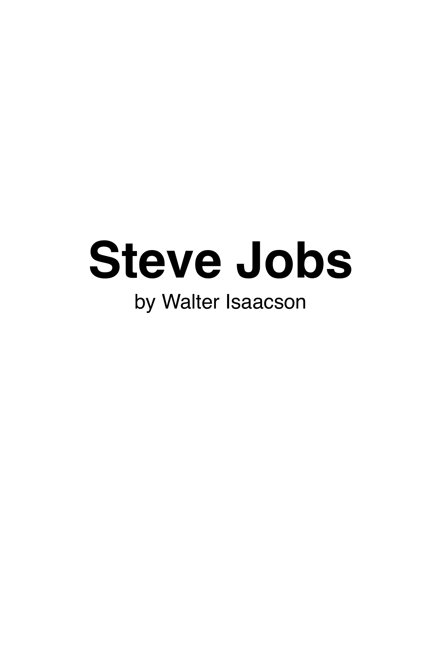 Apple Steve Jobs Biography by Walter Isaacson — page 2