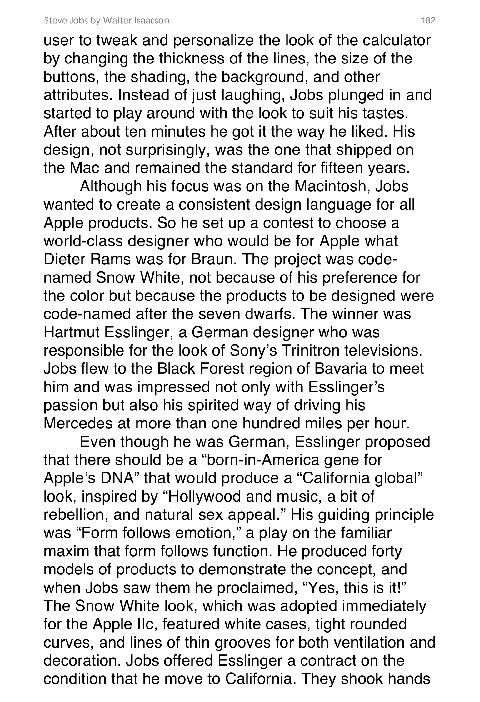 Apple Steve Jobs Biography by Walter Isaacson — page 200