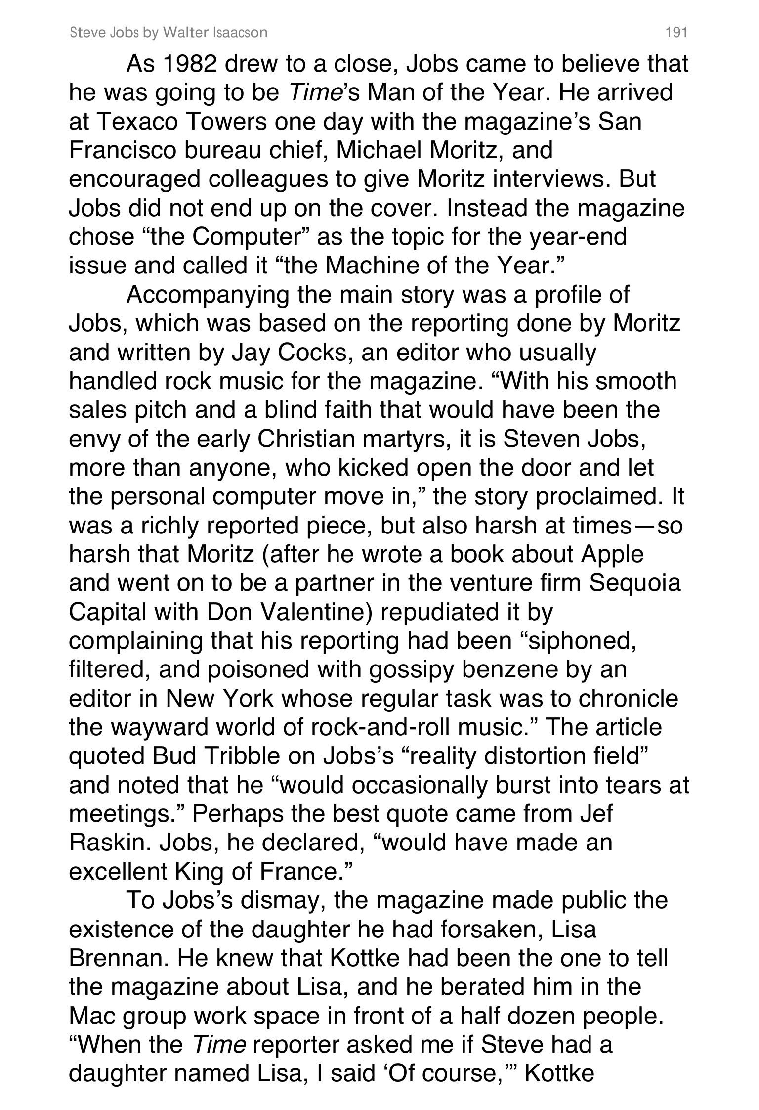 Apple Steve Jobs Biography by Walter Isaacson — page 209