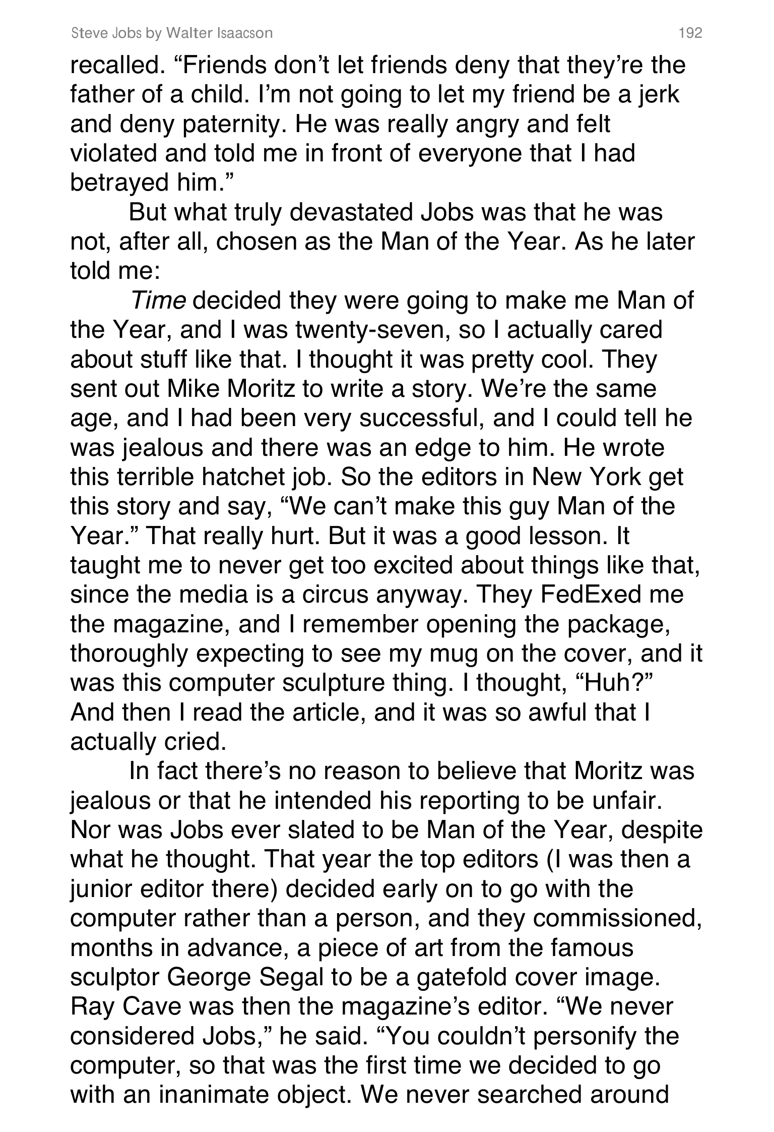 Apple Steve Jobs Biography by Walter Isaacson — page 210