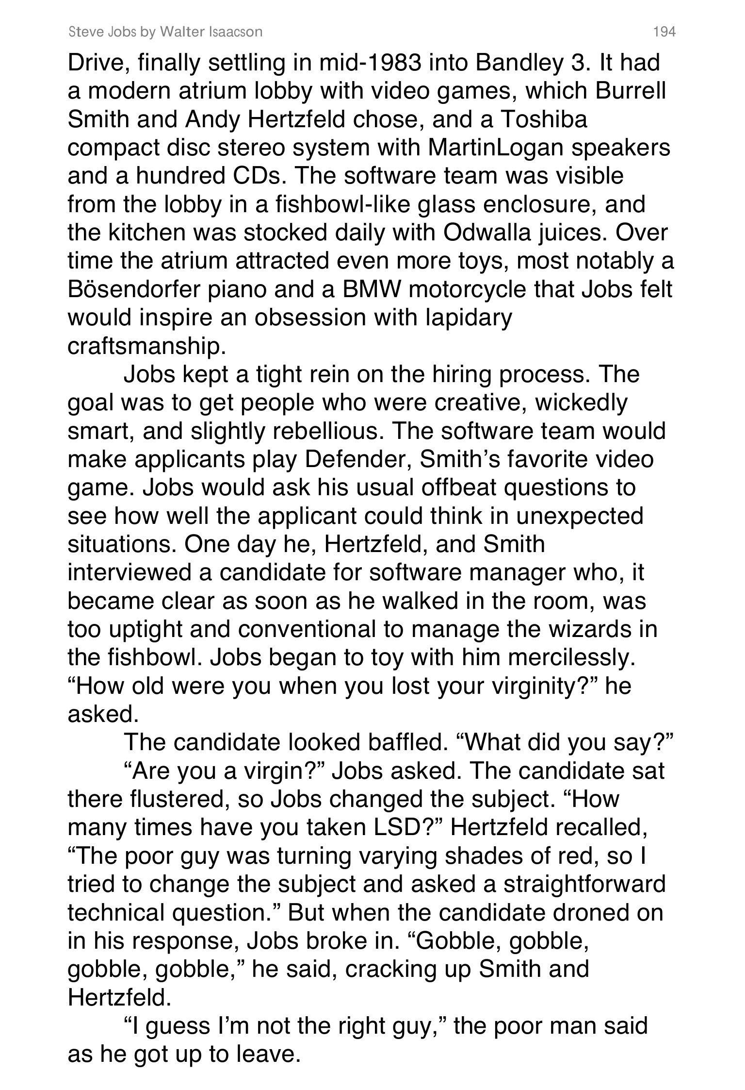 Apple Steve Jobs Biography by Walter Isaacson — page 212