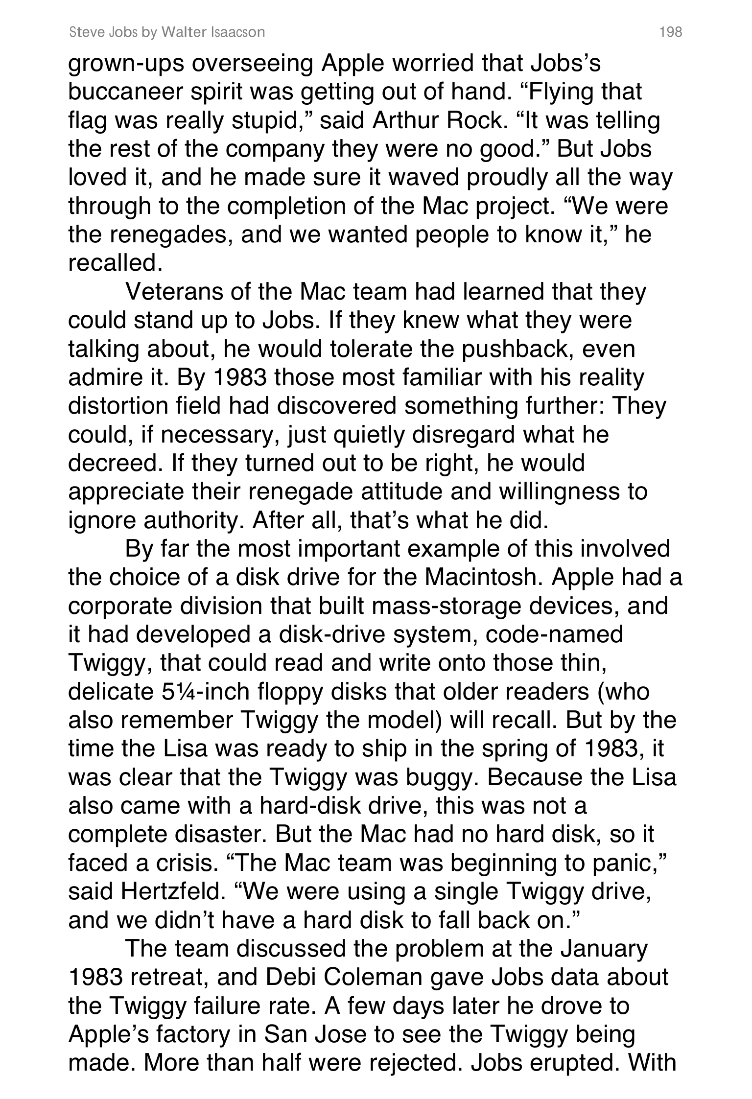 Apple Steve Jobs Biography by Walter Isaacson — page 216