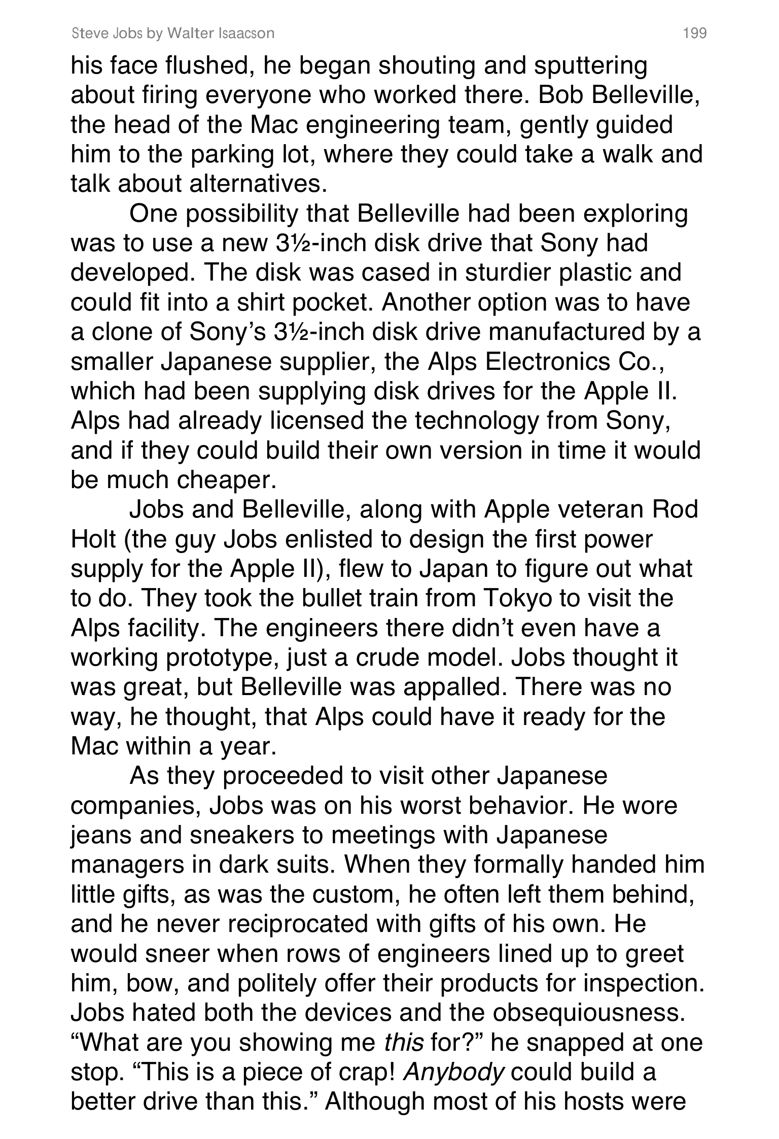 Apple Steve Jobs Biography by Walter Isaacson — page 217