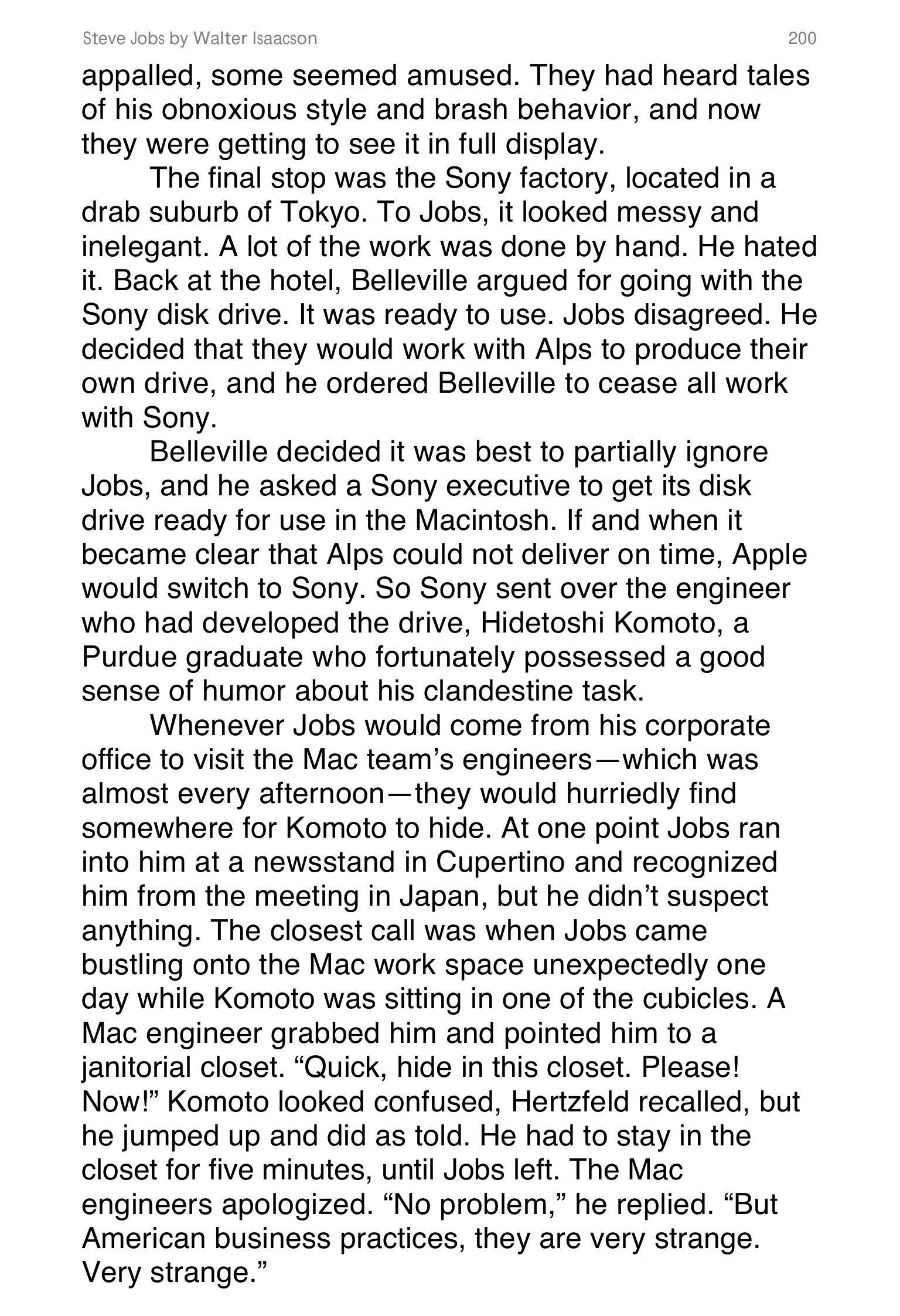 Apple Steve Jobs Biography by Walter Isaacson — page 218