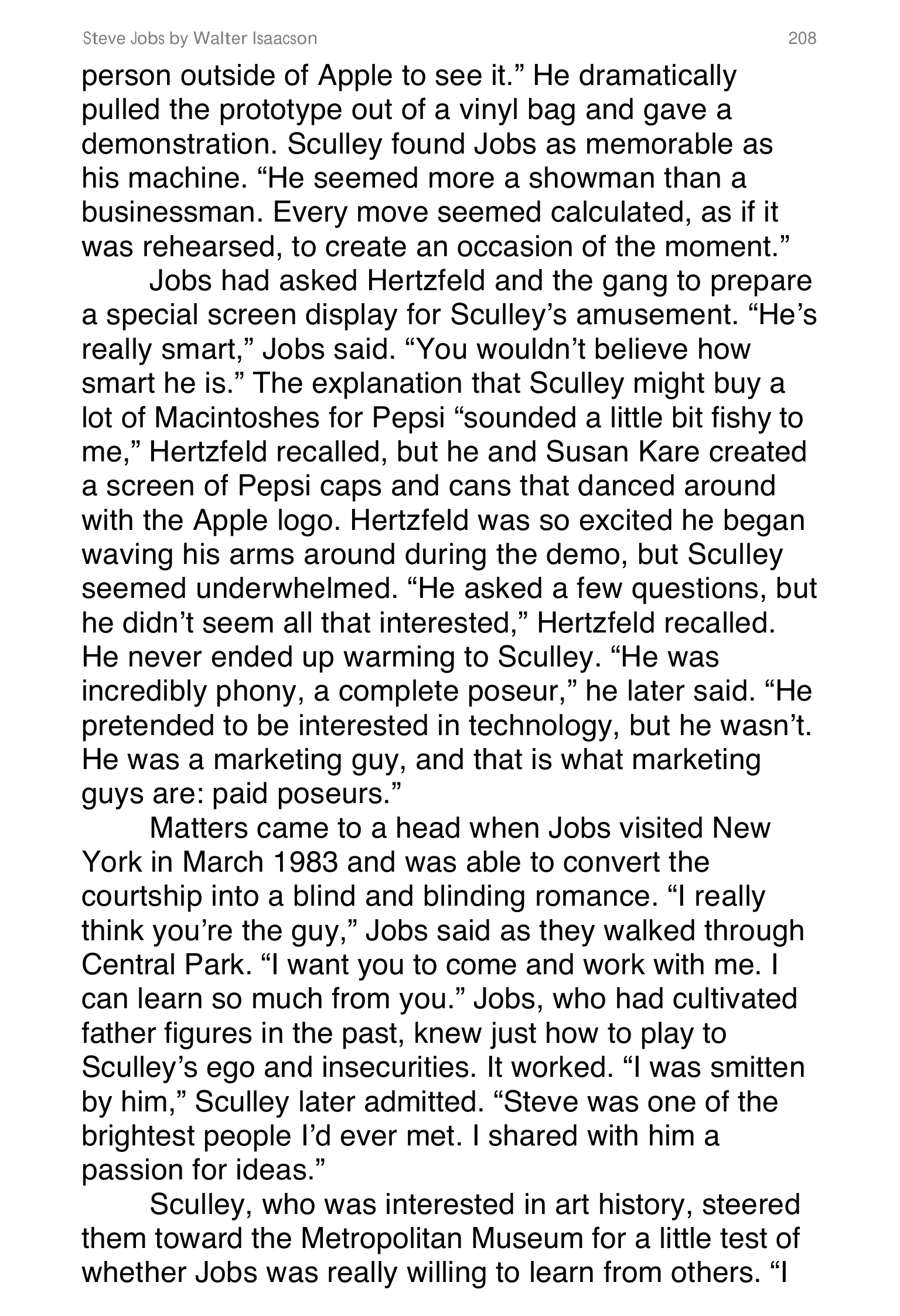 Apple Steve Jobs Biography by Walter Isaacson — page 226