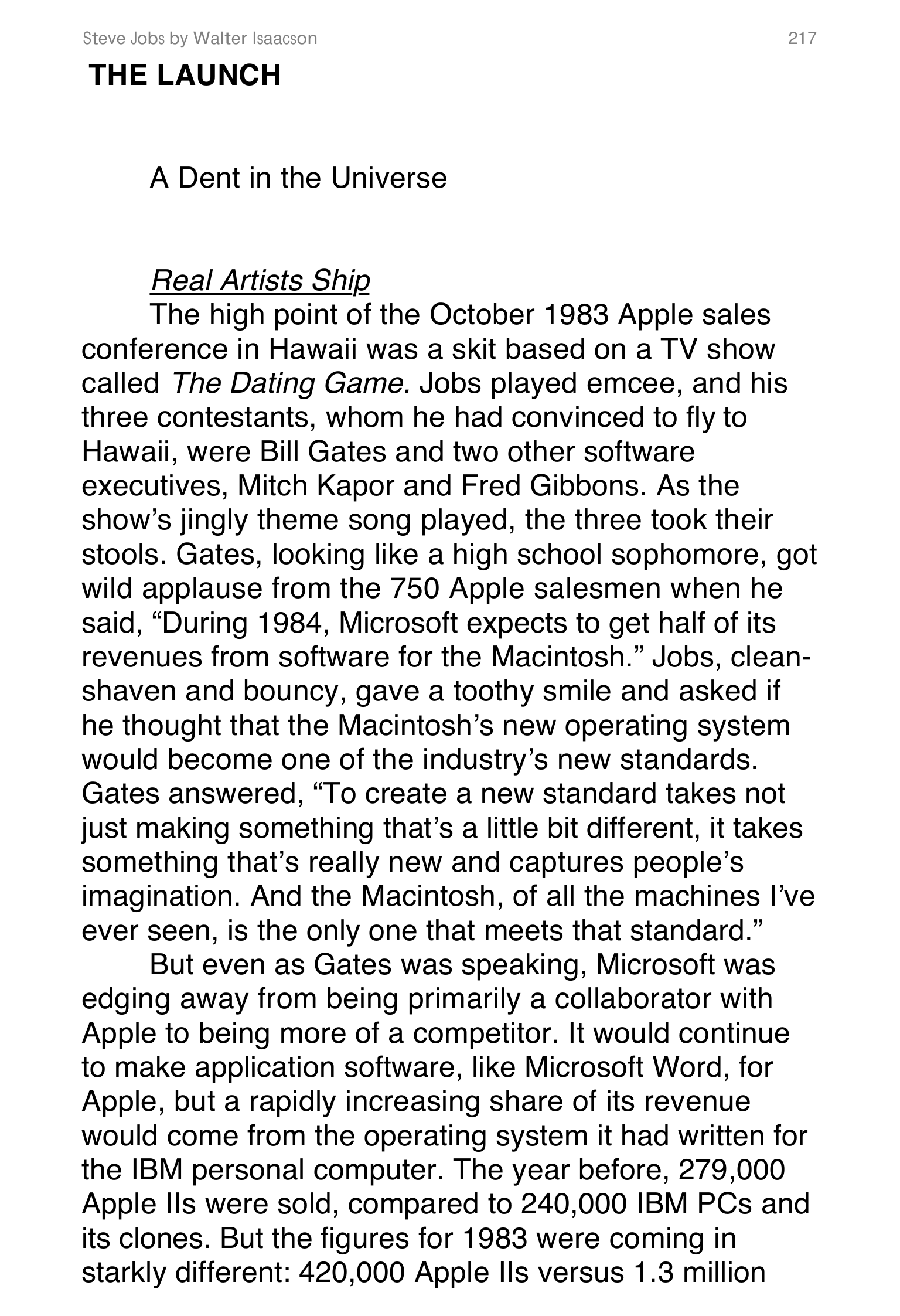 Apple Steve Jobs Biography by Walter Isaacson — page 235