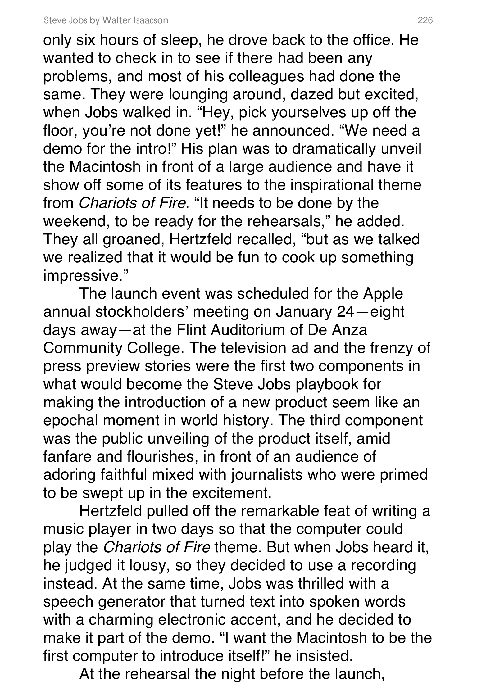 Apple Steve Jobs Biography by Walter Isaacson — page 244