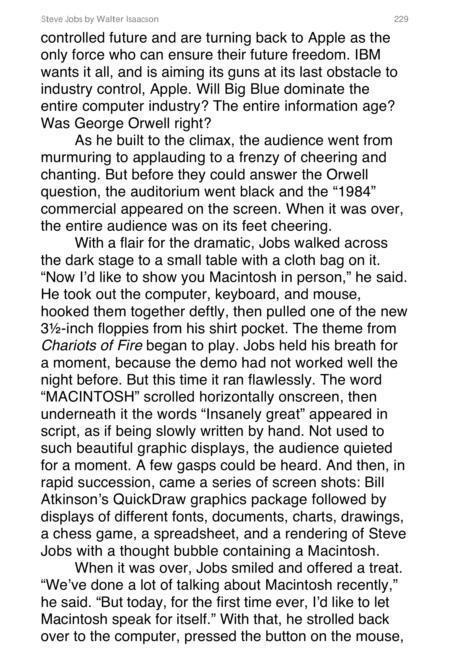 Apple Steve Jobs Biography by Walter Isaacson — page 247