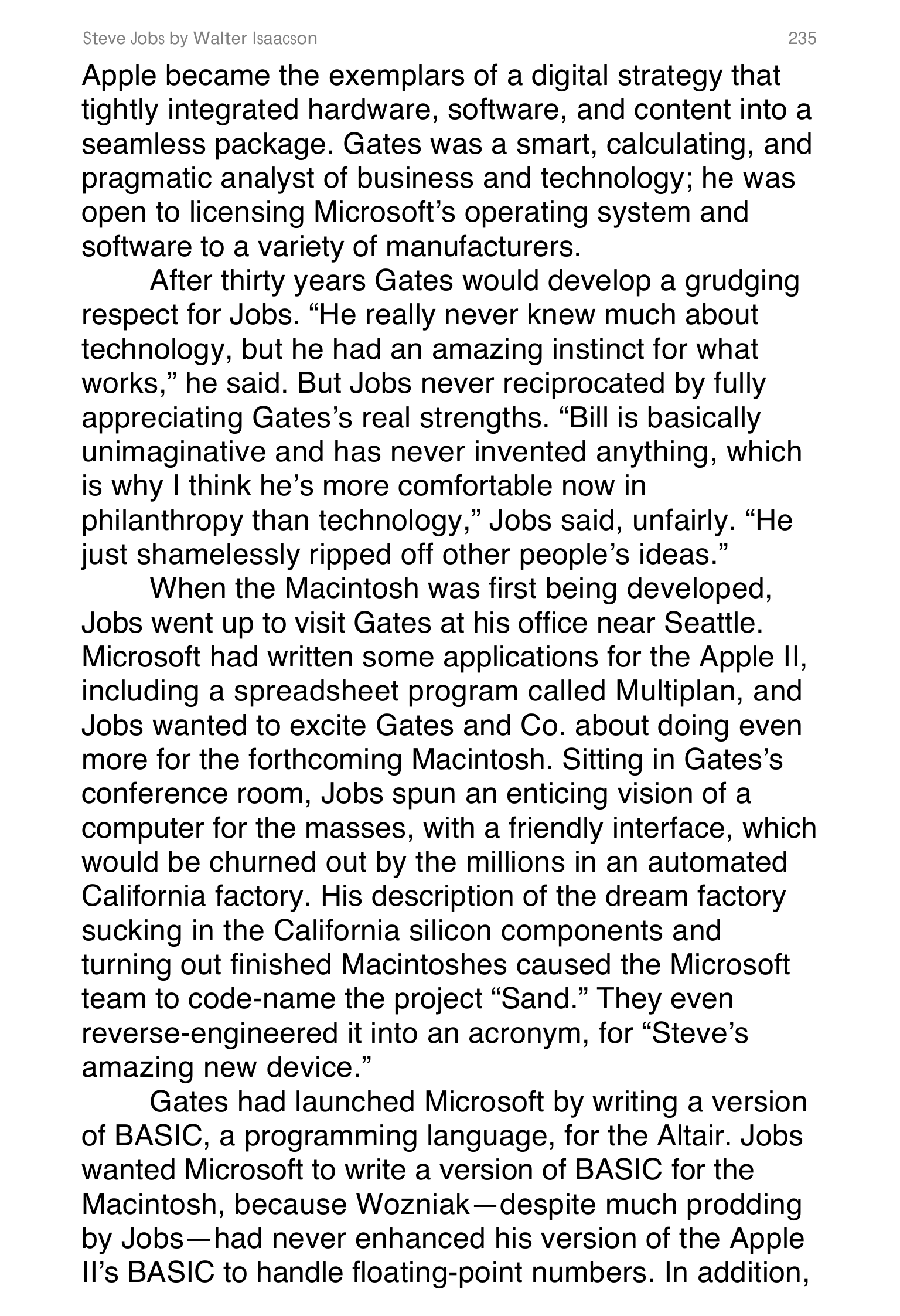 Apple Steve Jobs Biography by Walter Isaacson — page 253