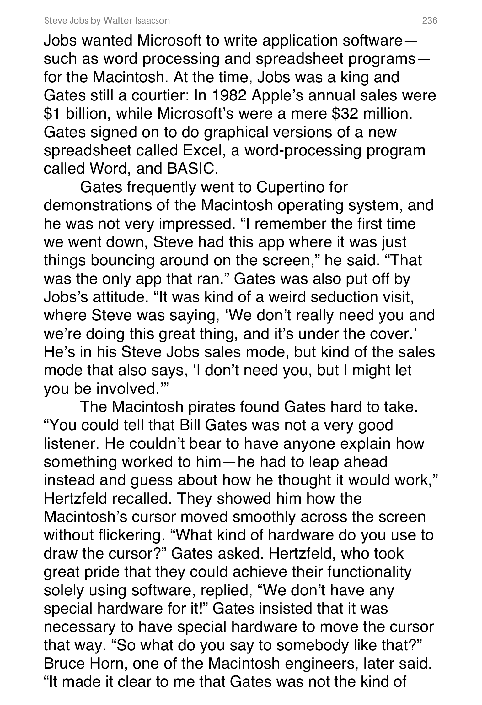 Apple Steve Jobs Biography by Walter Isaacson — page 254