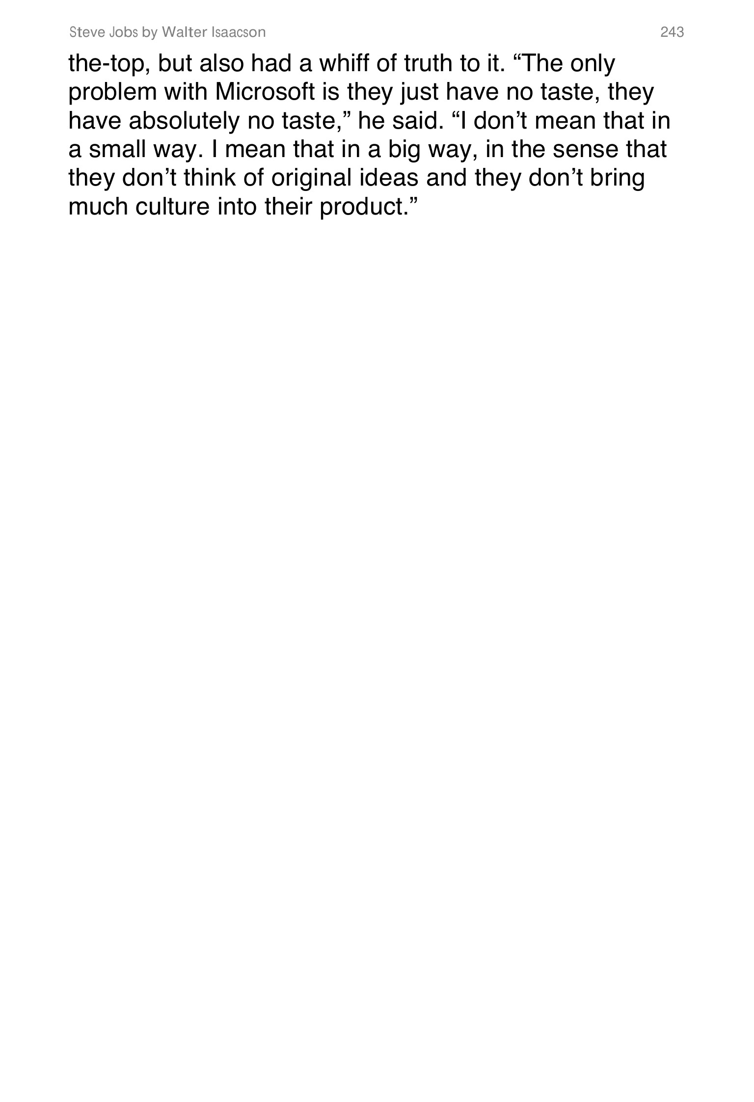 Apple Steve Jobs Biography by Walter Isaacson — page 261