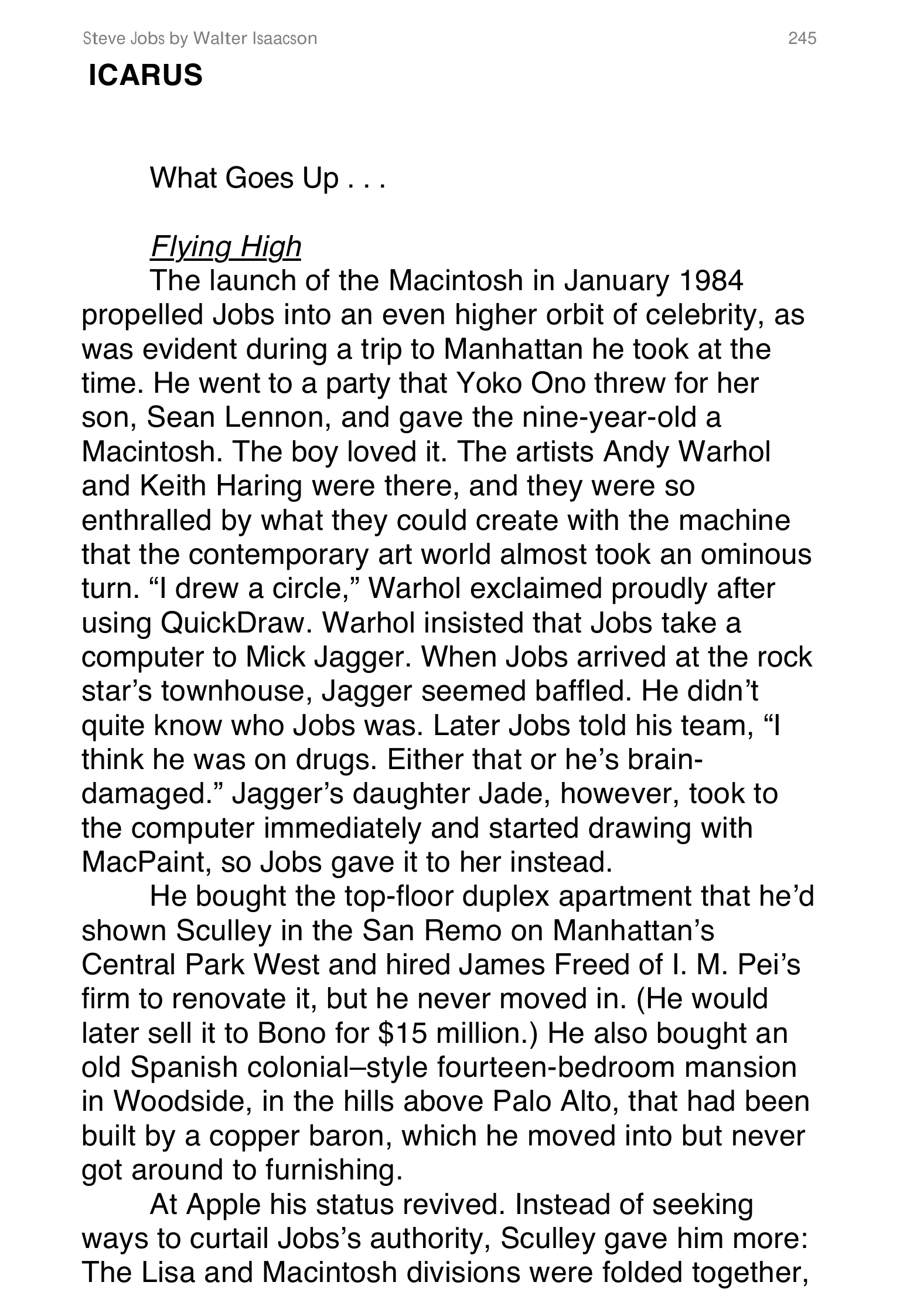 Apple Steve Jobs Biography by Walter Isaacson — page 263